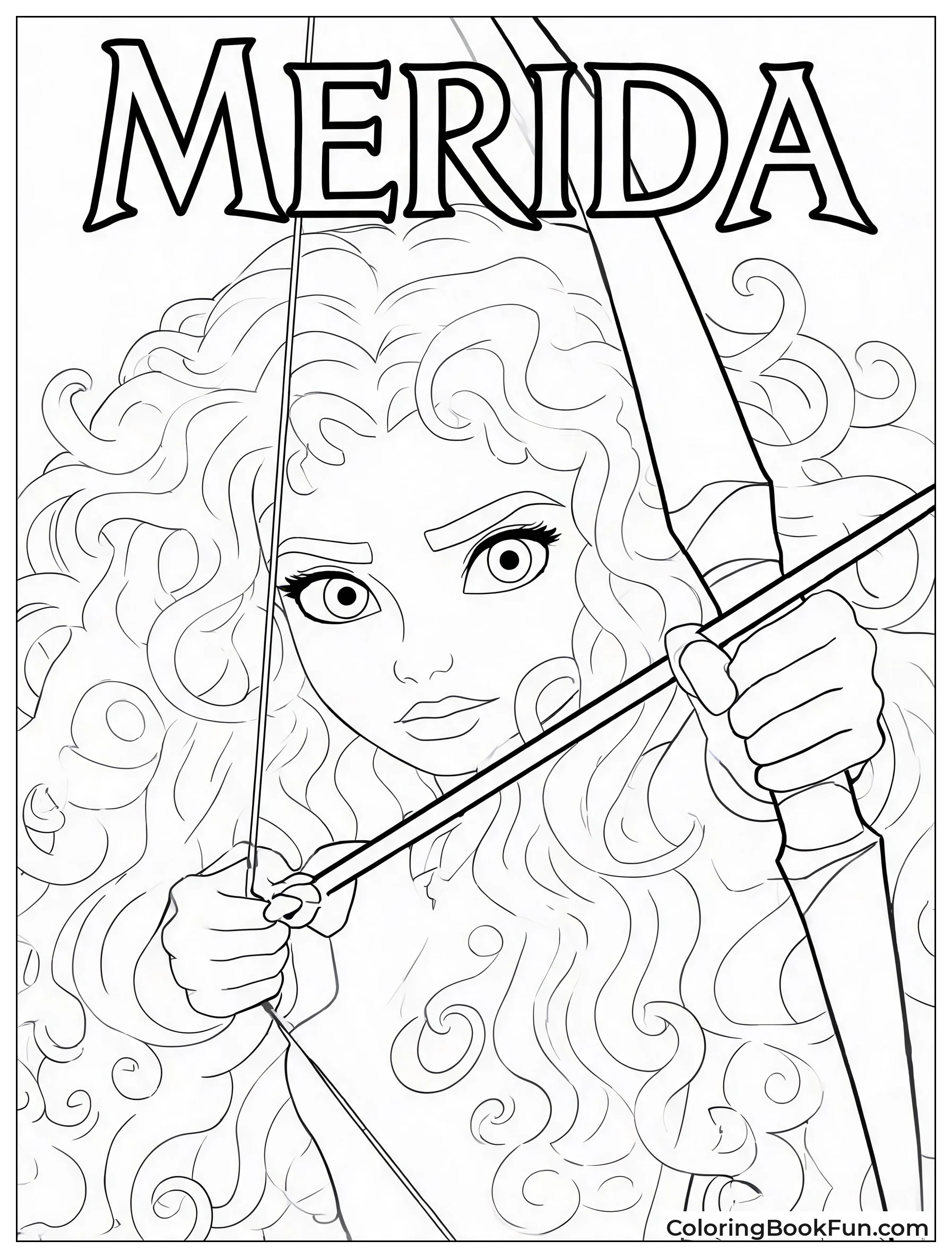 Merida with Wild Red Hair