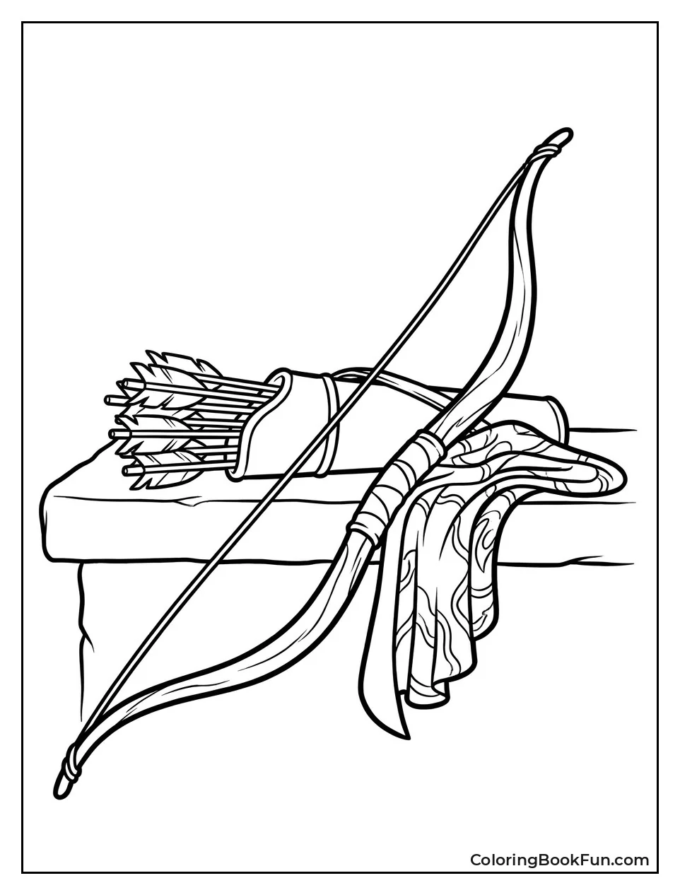 Merida Bow and Arrows on Table