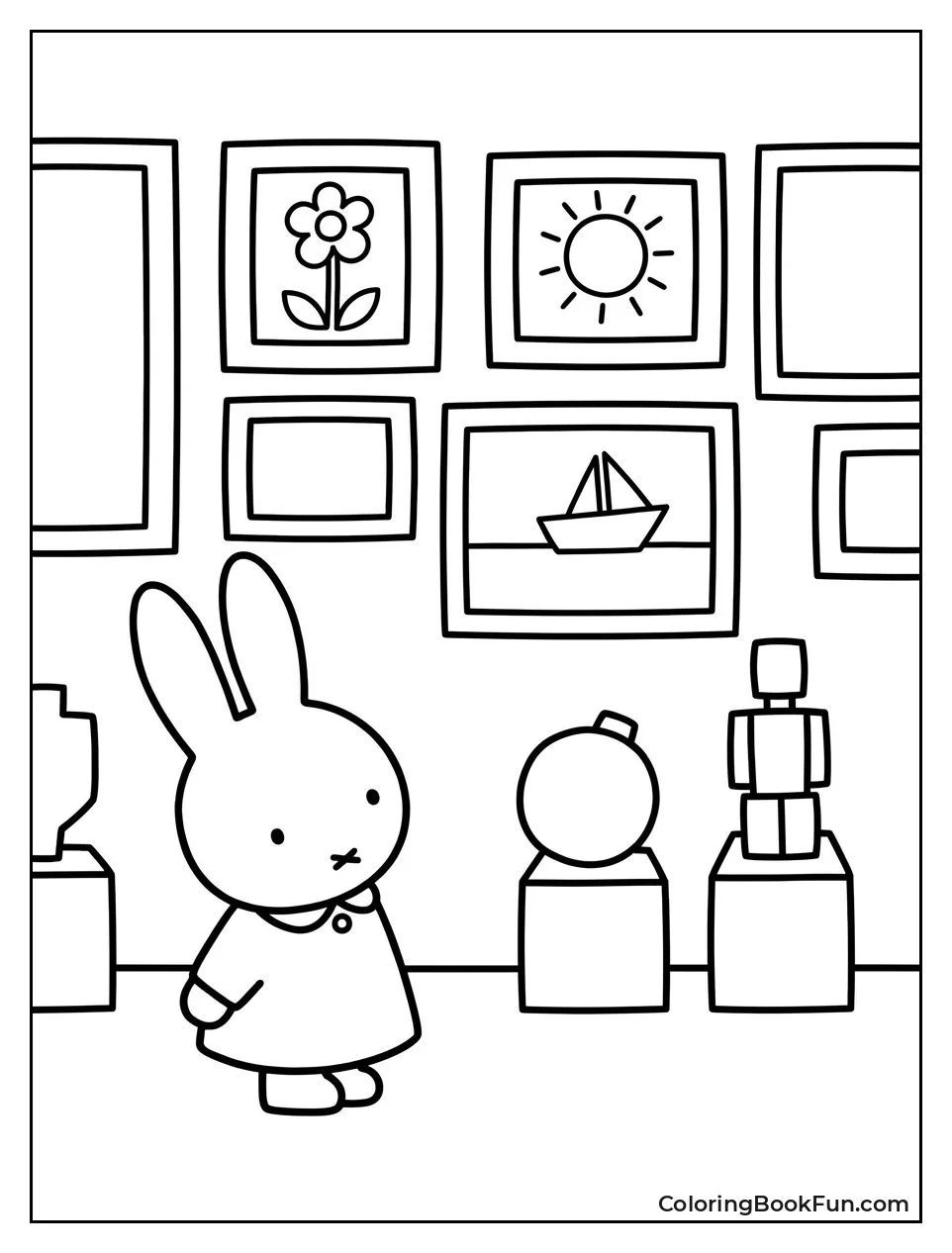 Miffy Looking at Museum Art
