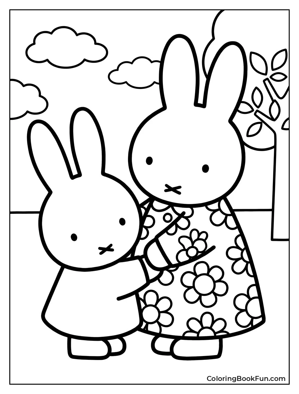 Miffy Hugging Auntie Alice