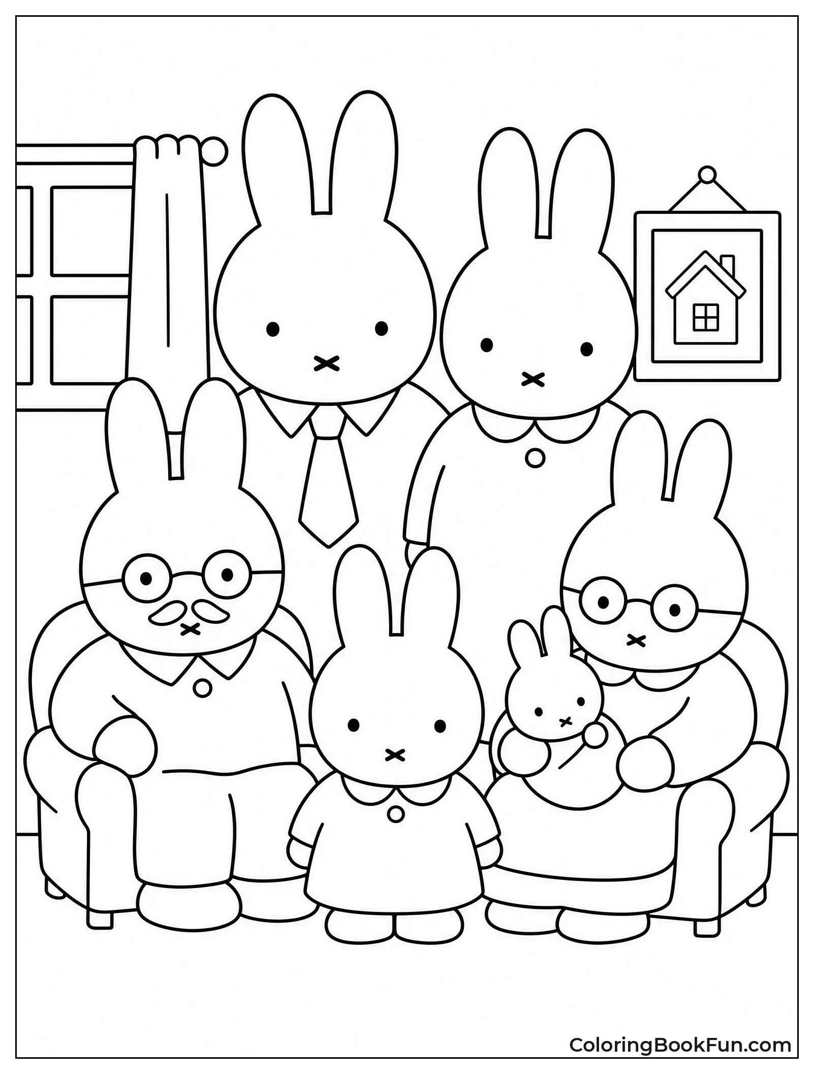 Miffy Family Portrait Together