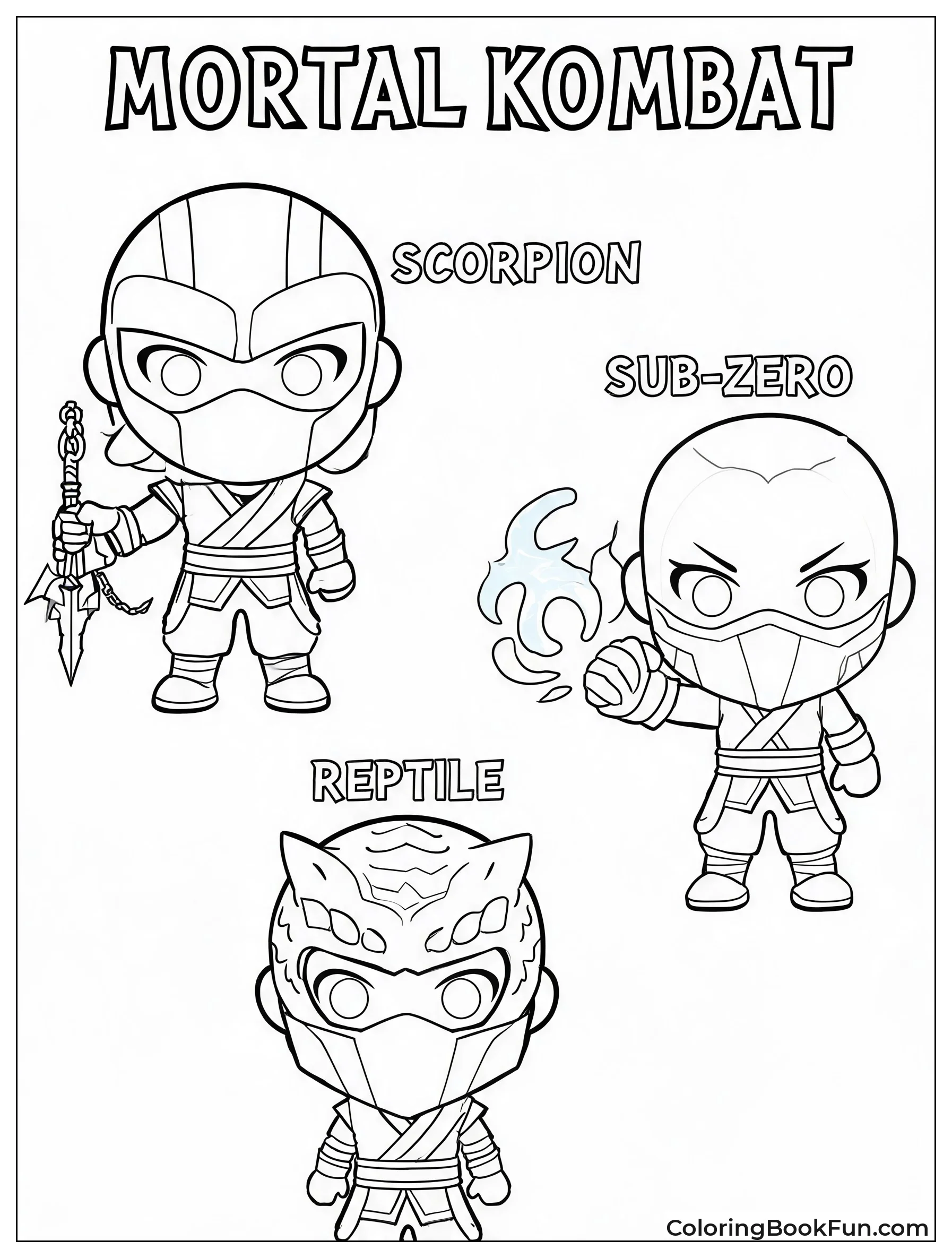 Chibi Ninjas Stand Together
