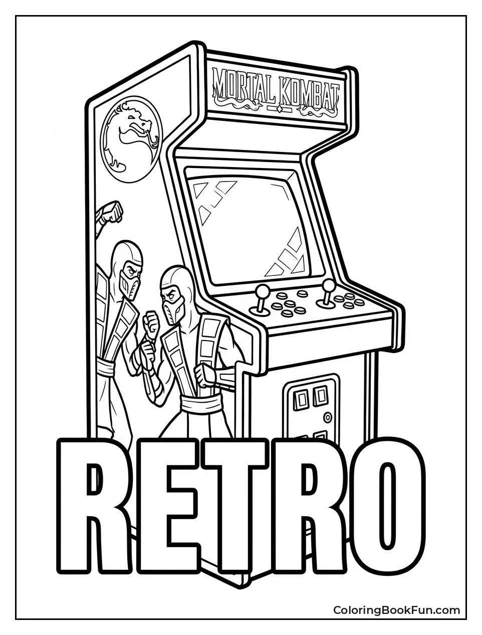 Old Arcade Machine Stands Ready