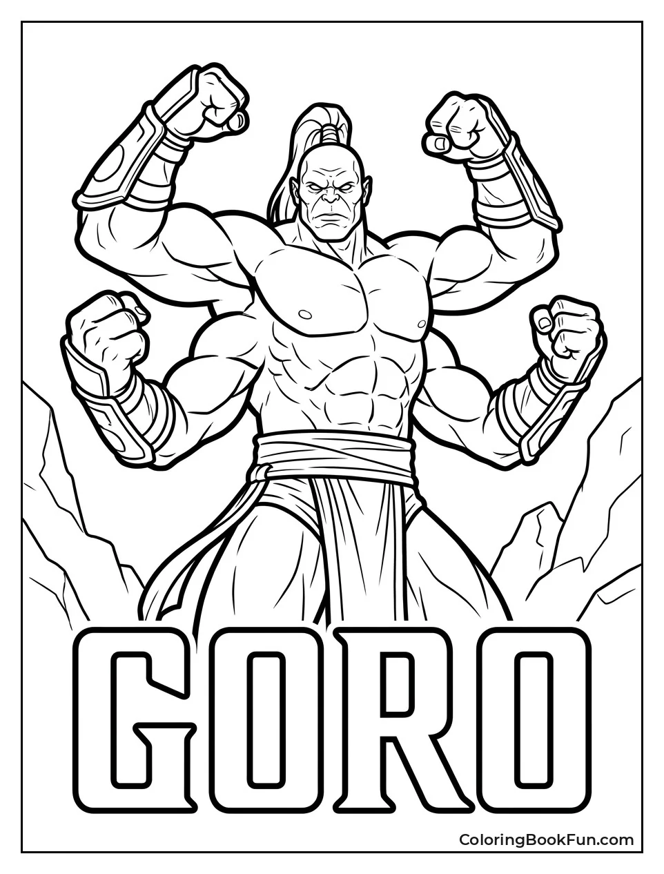 Goro Flexes His Four Arms
