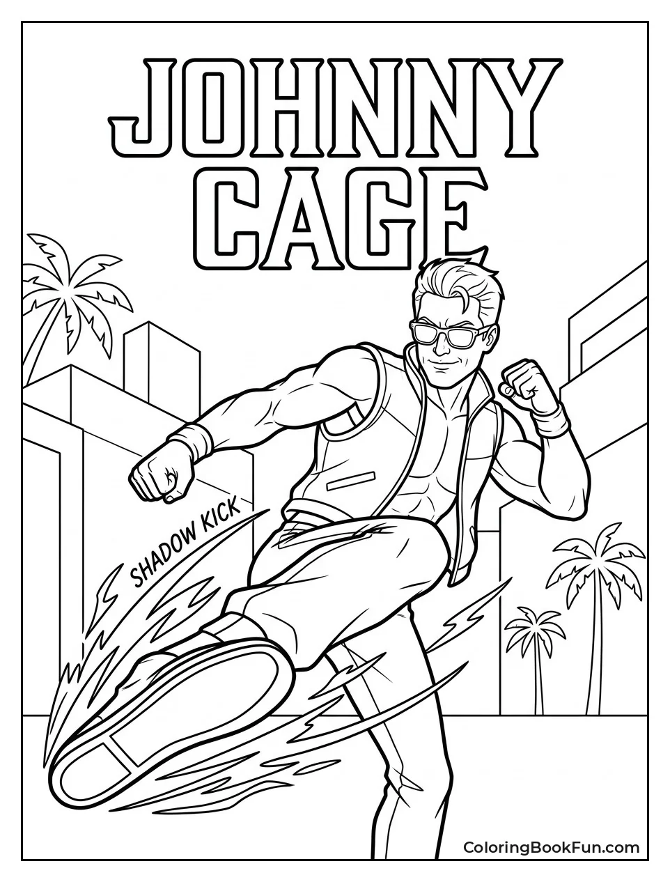 Johnny Cage Strikes a Pose