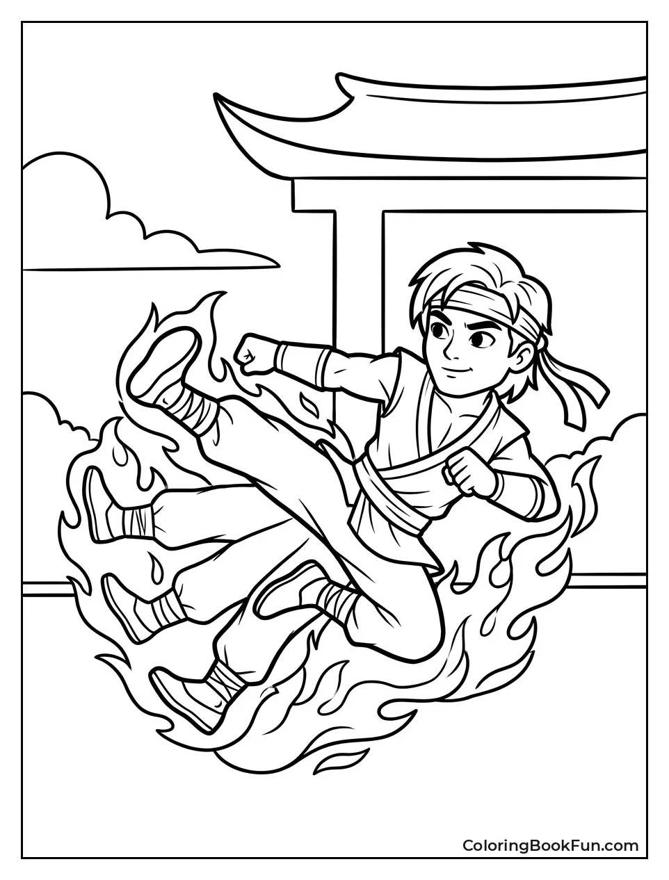 Liu Kang Does Bicycle Kick