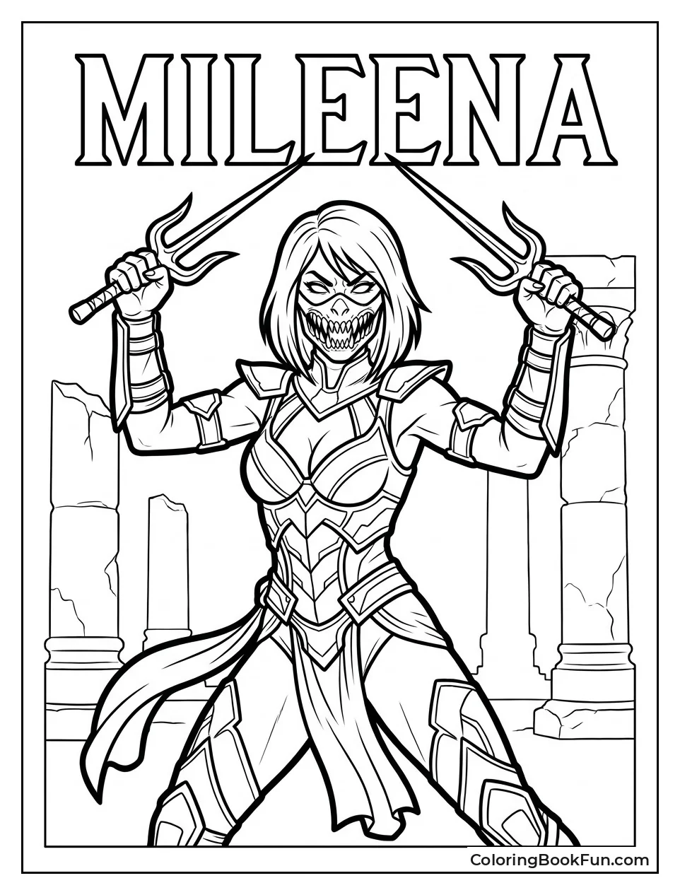 Mileena Raises Her Twin Sais
