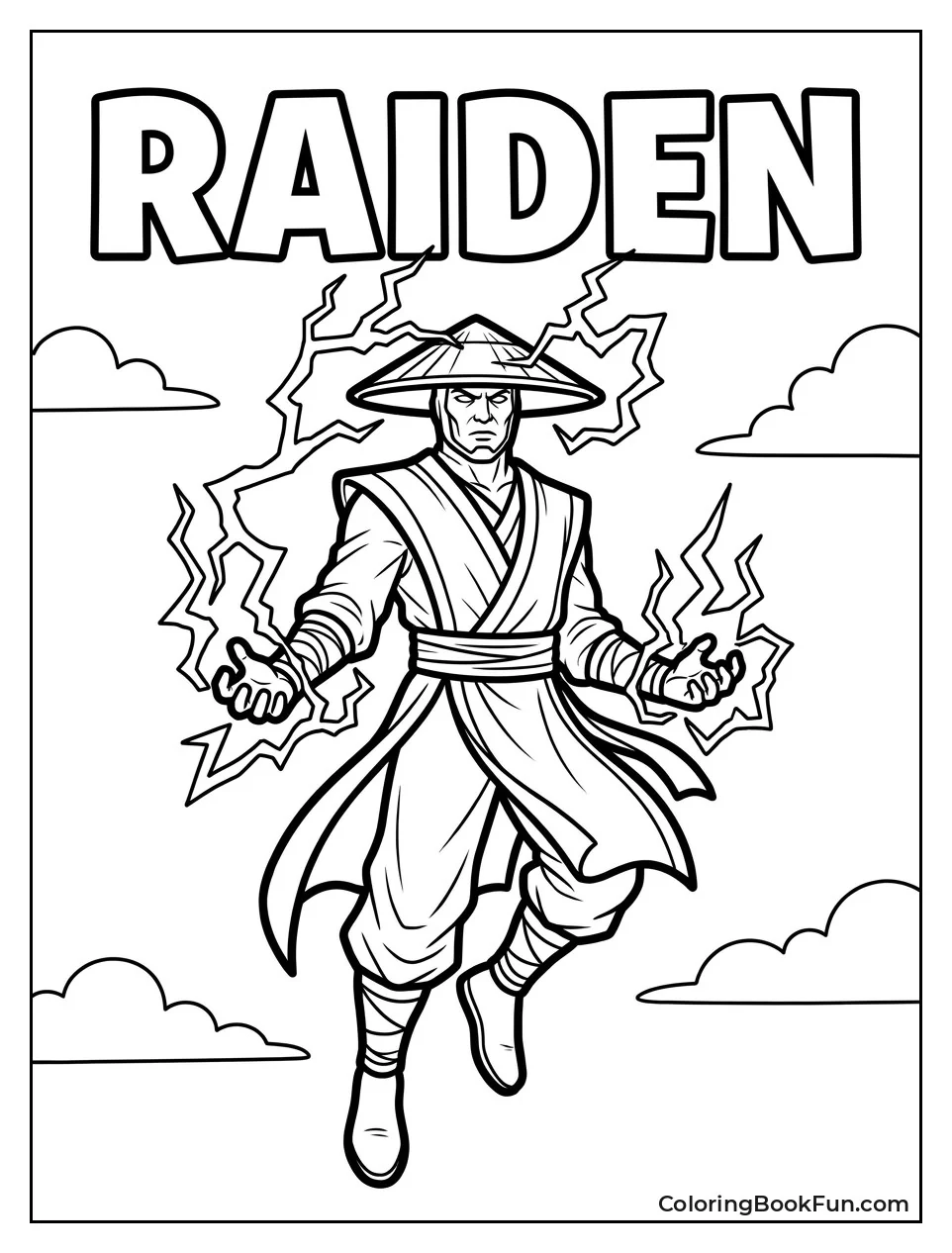 Raiden Floats with Crackling Lightning