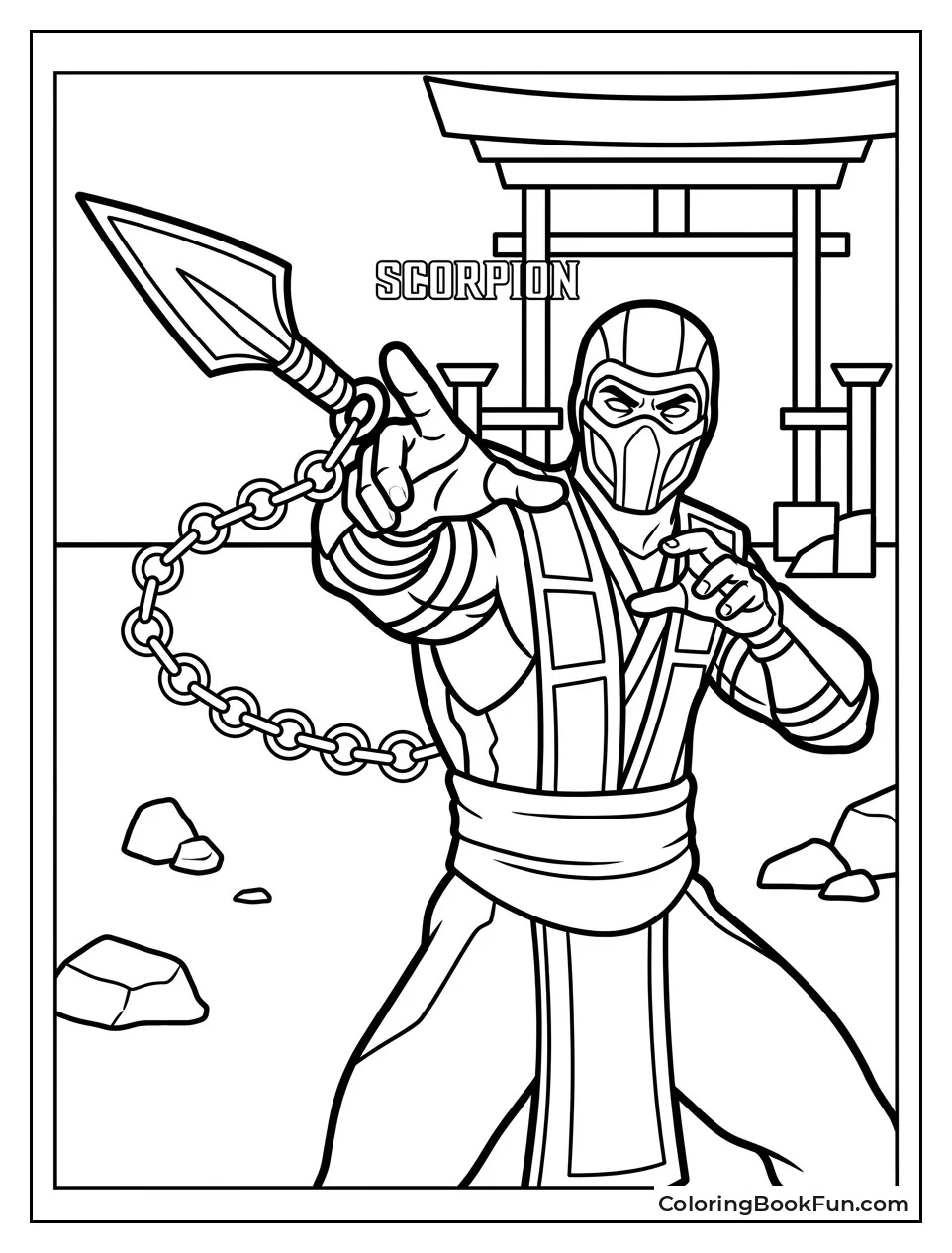 Scorpion Throws His Spear