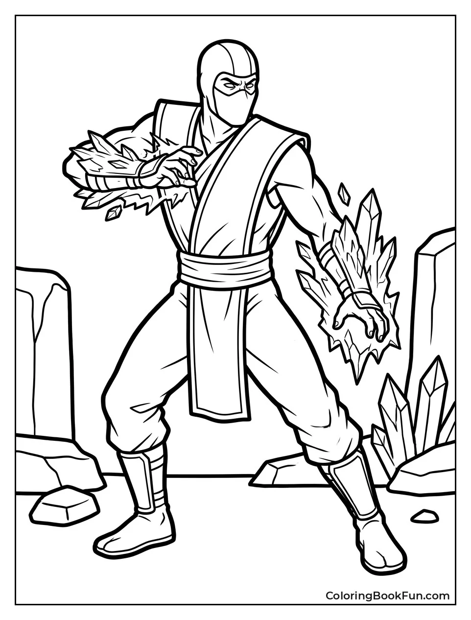 Sub-Zero Prepares His Ice Attack