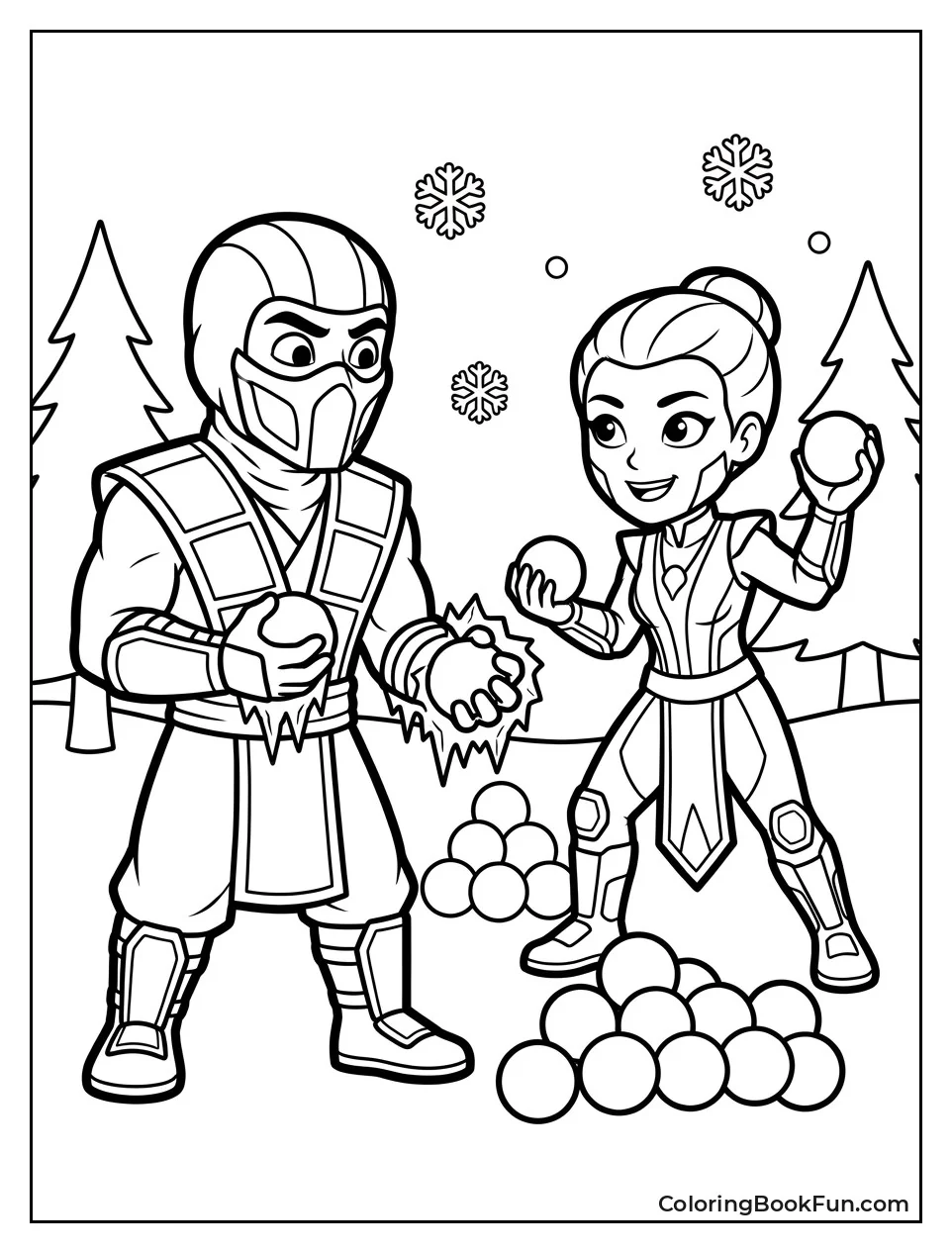 Sub-Zero Throws Snowballs at Frost
