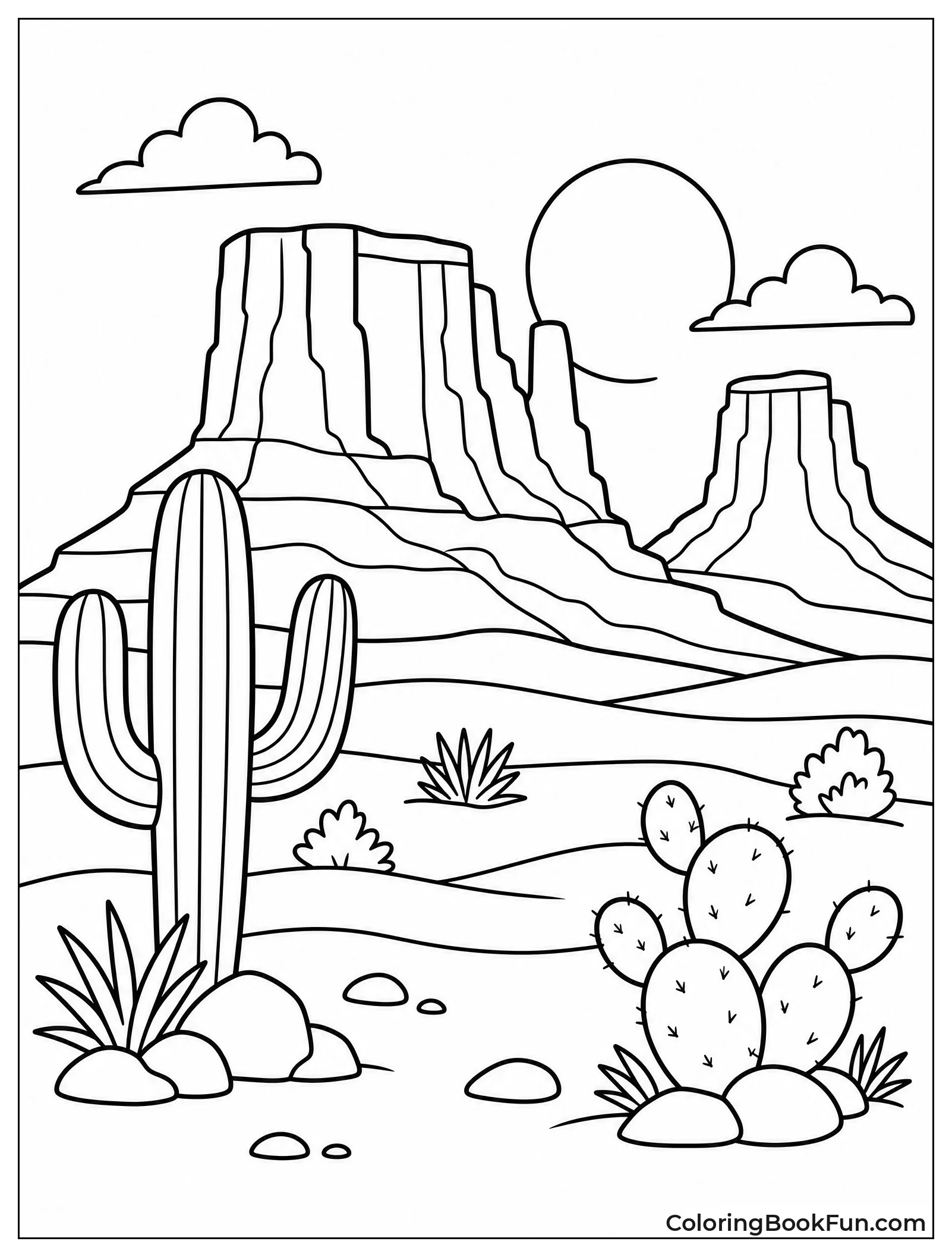 Desert Mesas at Sunset