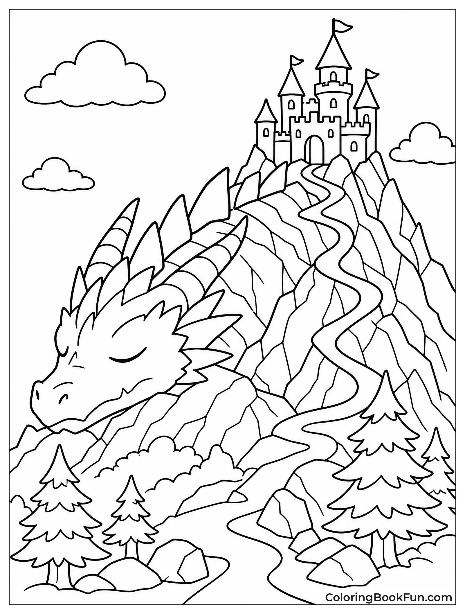 Dragon Shaped Mountain Peak