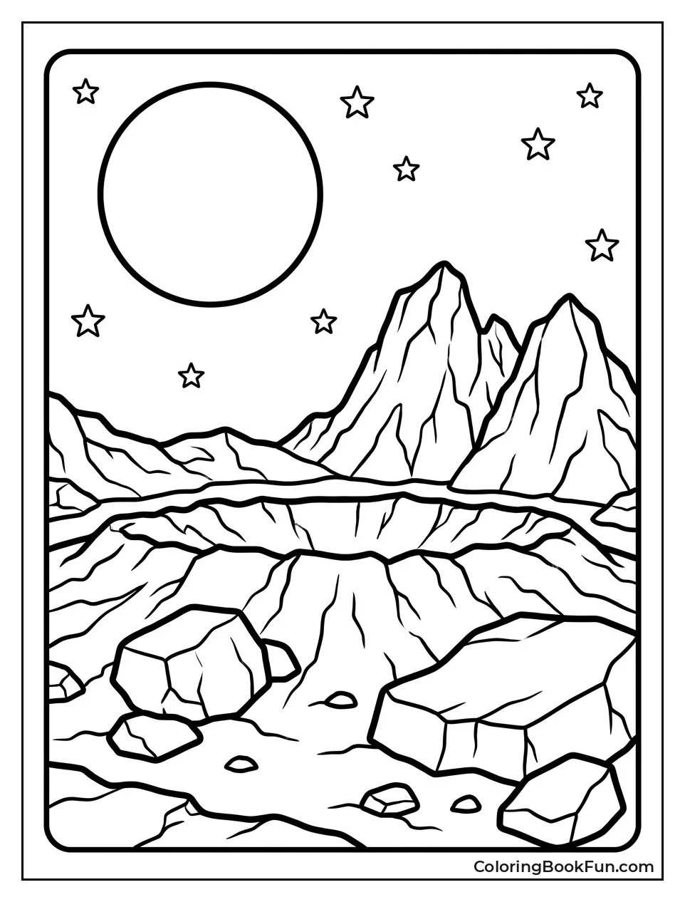Crater on the Moon