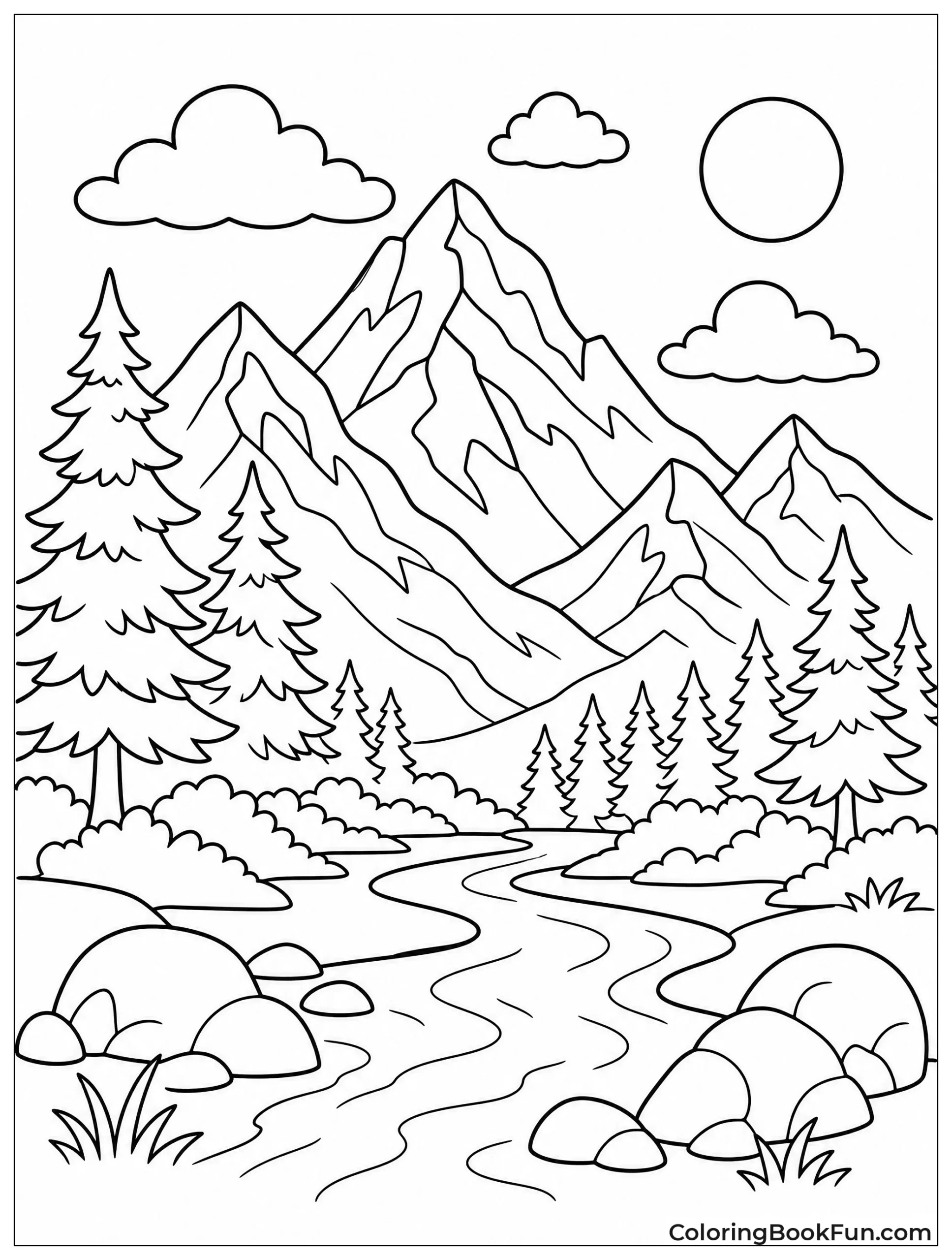 Trees Cover the Mountain Side