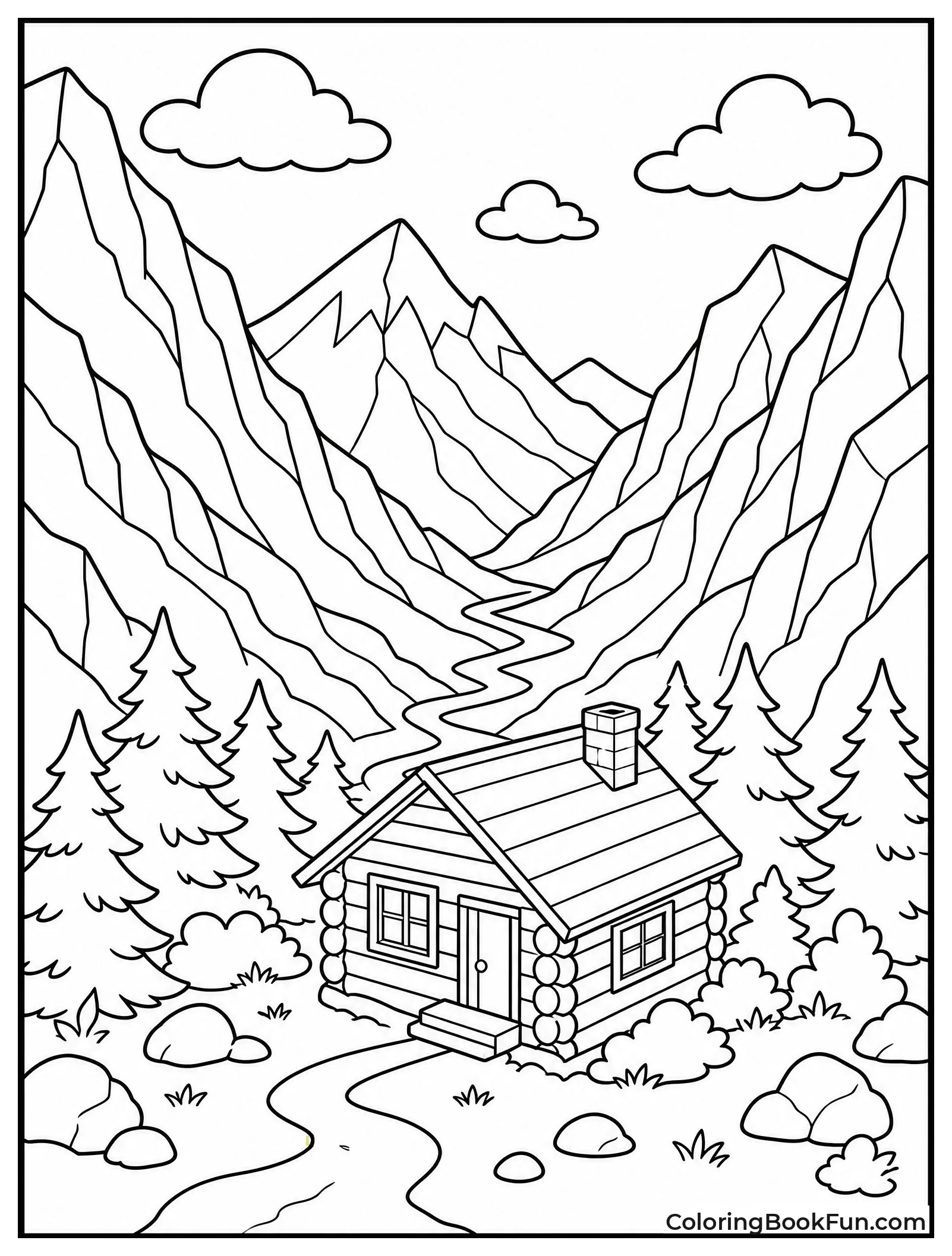 Cabin in Mountain Valley
