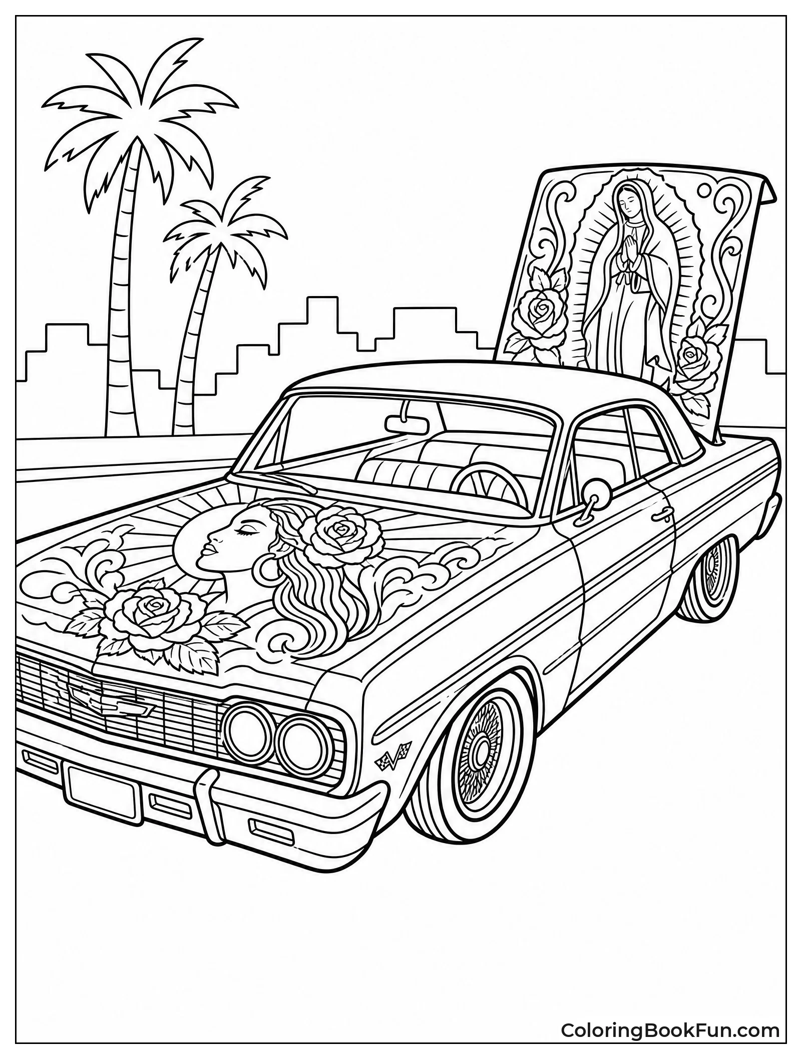 Mural Covers Hood and Trunk