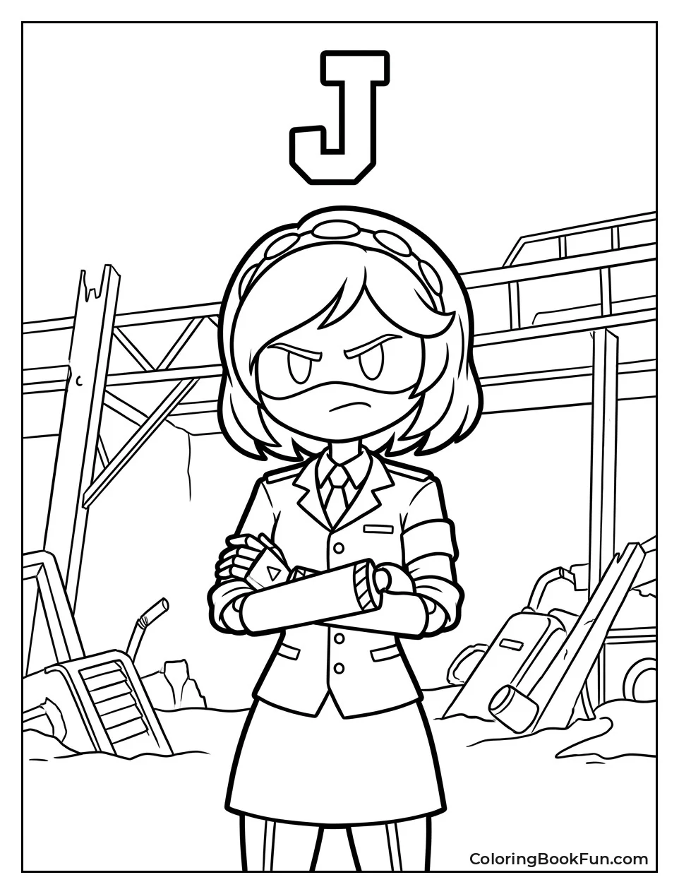 J Stands with Arms Crossed