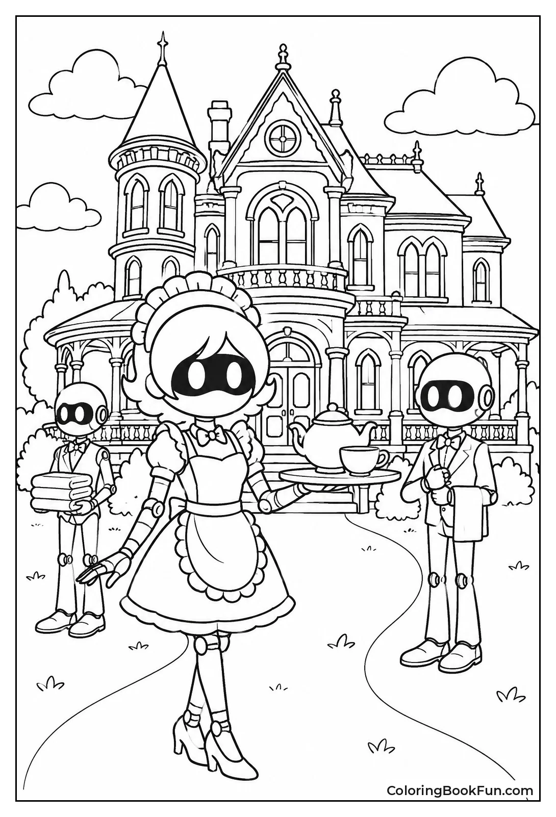 Victorian Elliot Manor with Servants
