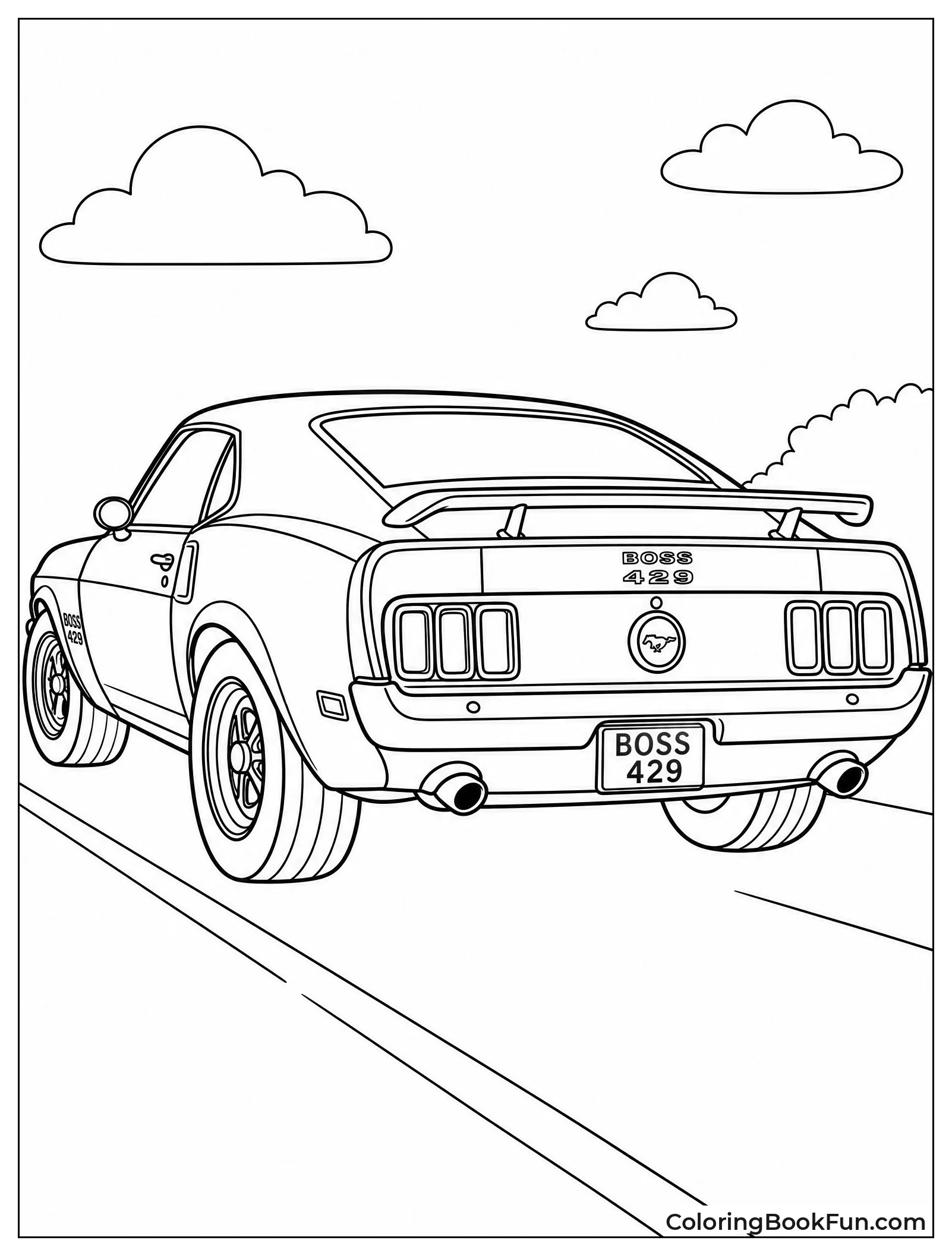 Boss 429 Shows Off Rear Spoiler
