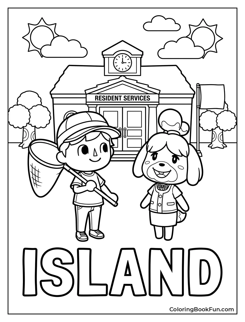 Isabelle on Animal Crossing Island