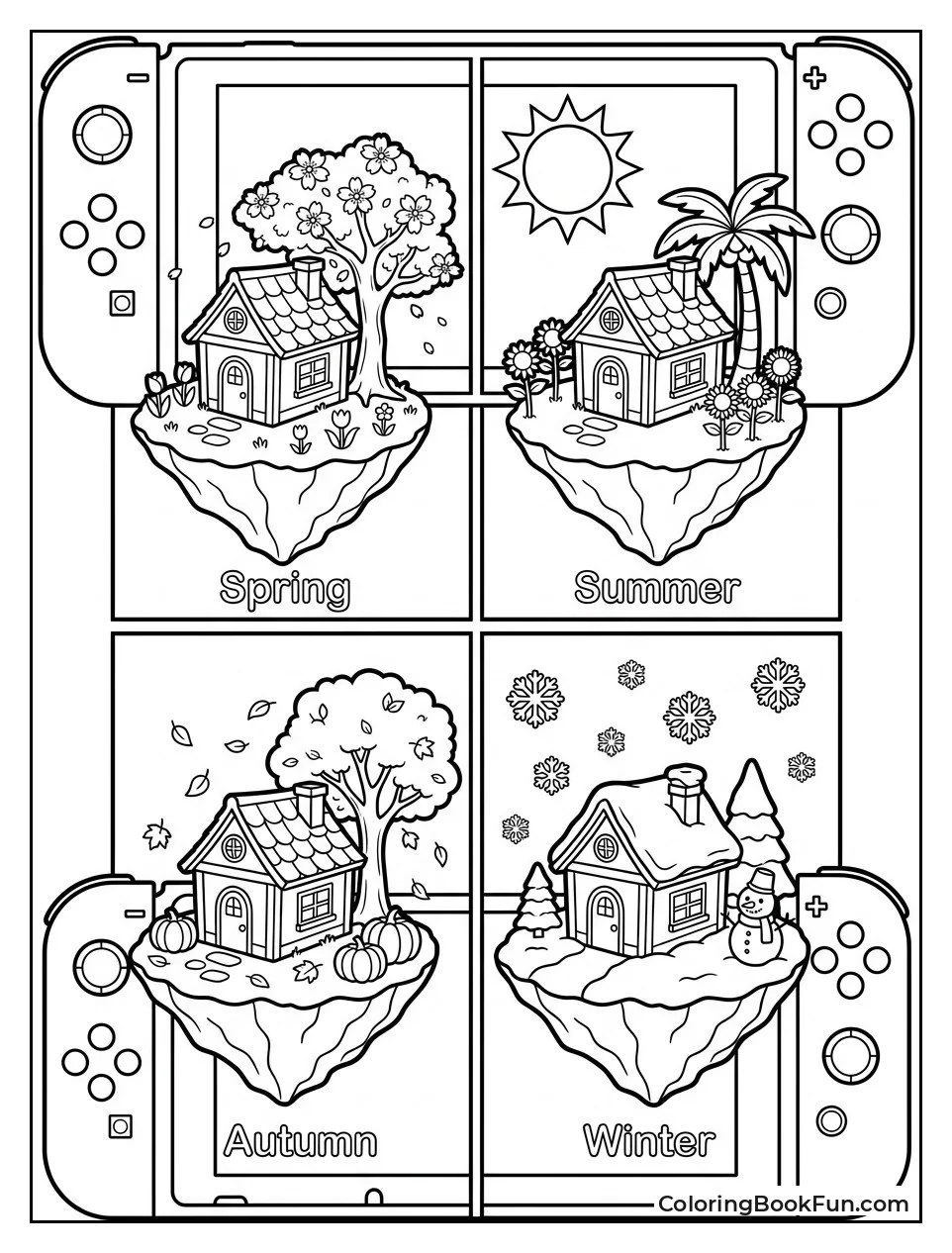 Animal Crossing in Four Seasons