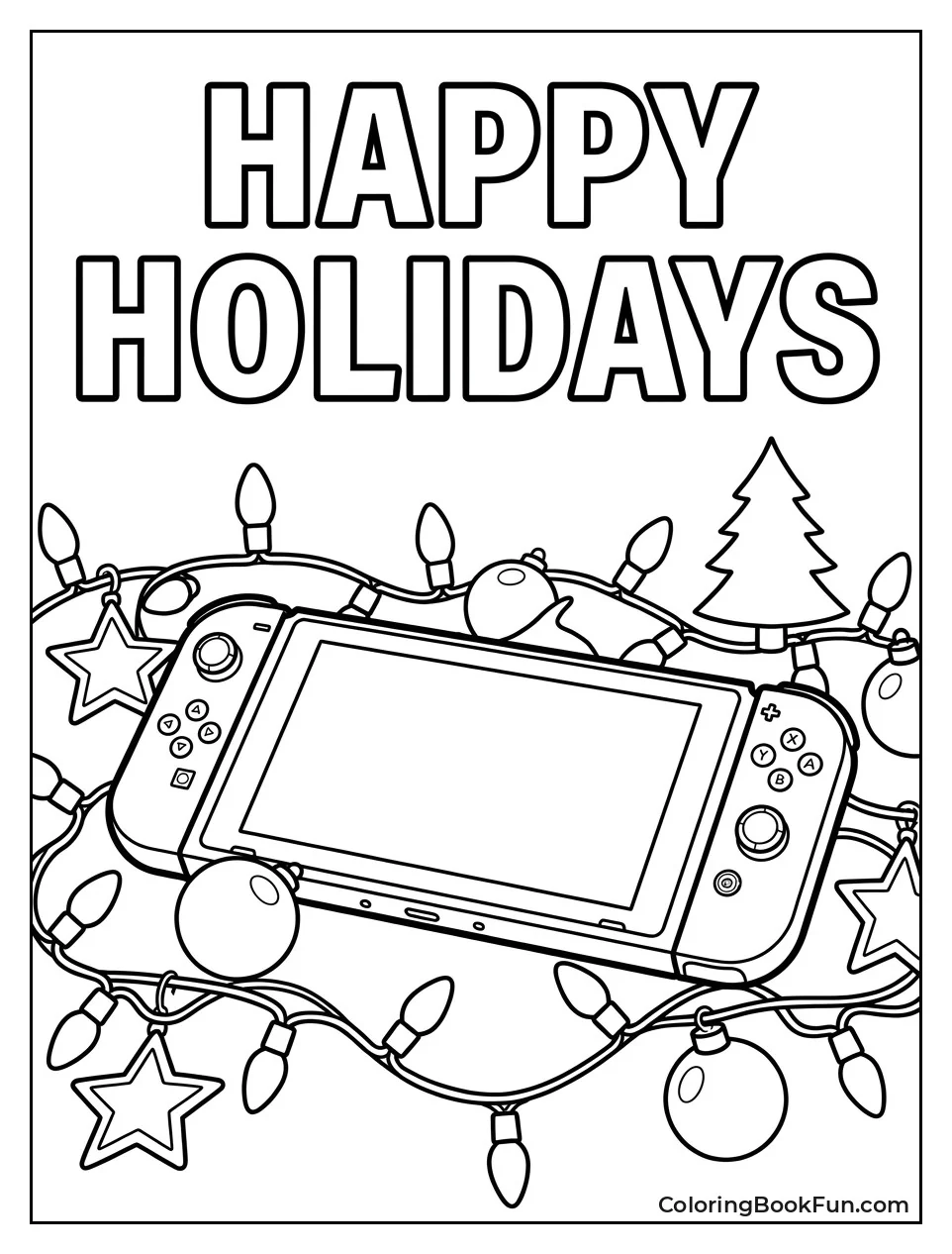 Switch with Holiday Decorations