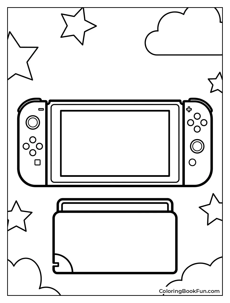 Simple Nintendo Switch Outline