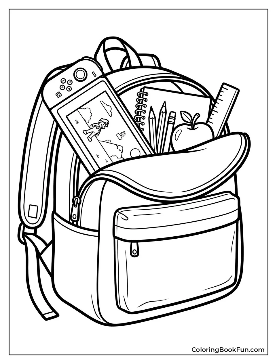 Switch Hidden in Backpack