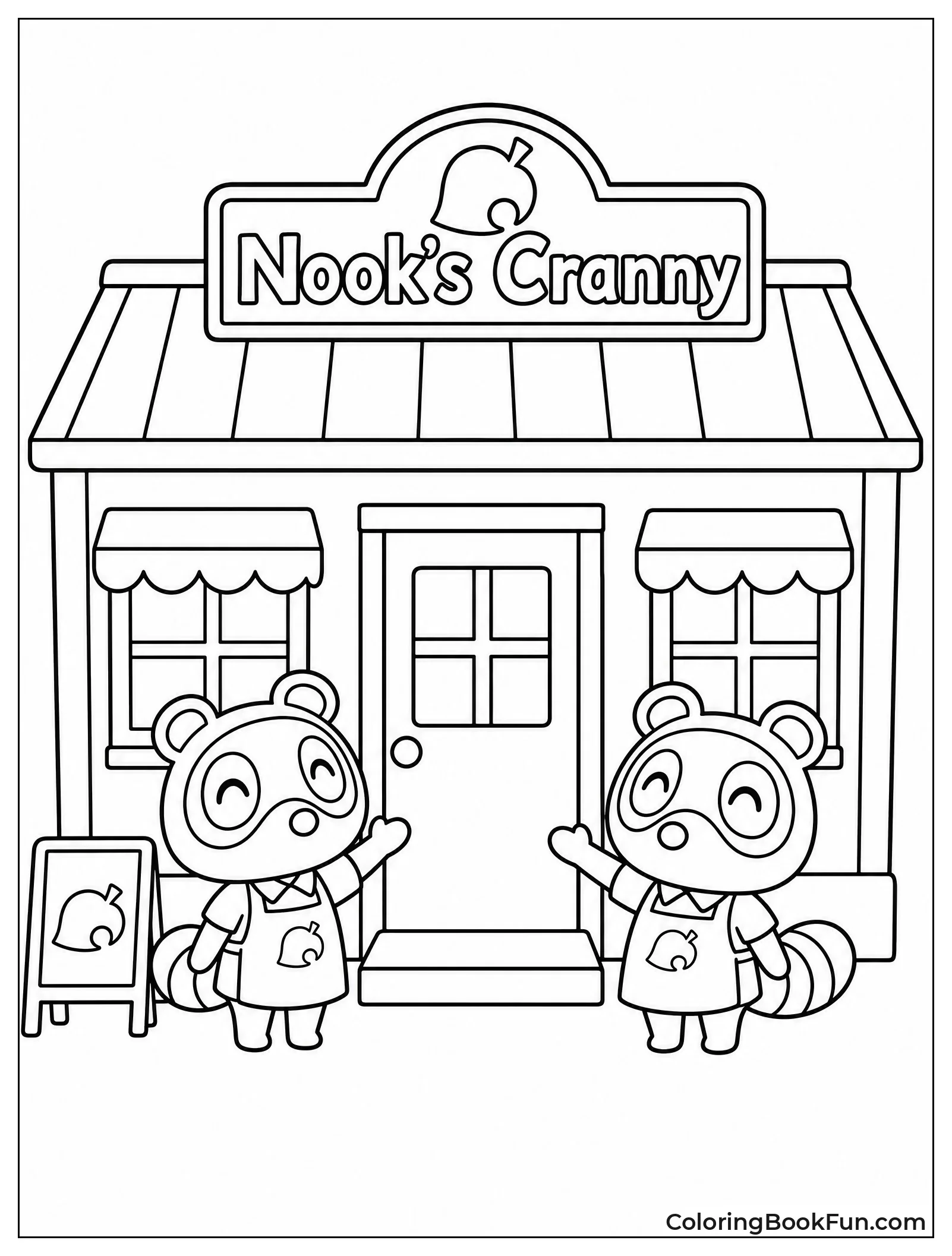 Outside Nook's Cranny Shop