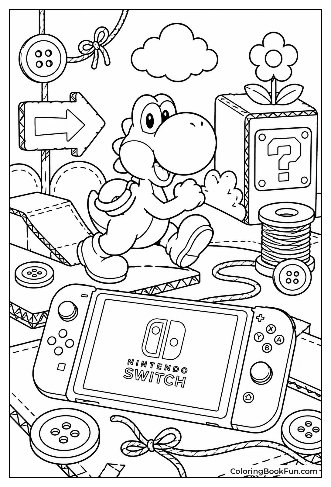 Yoshi in Crafted World
