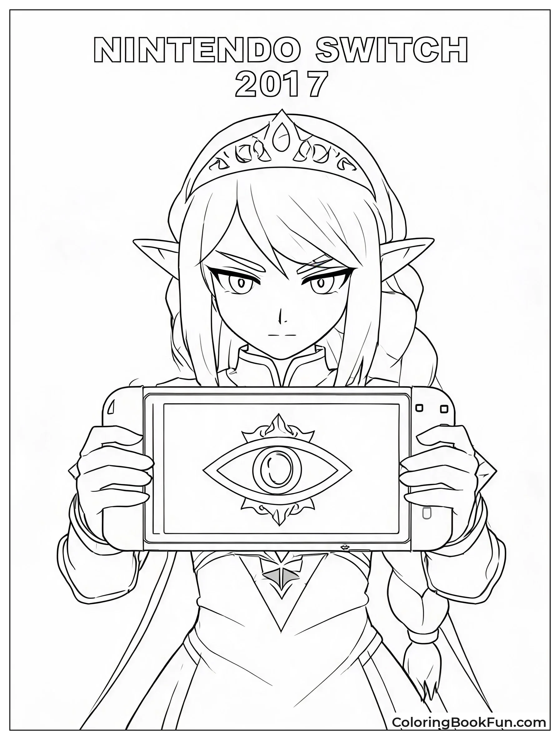 Zelda Holding Glowing Slate