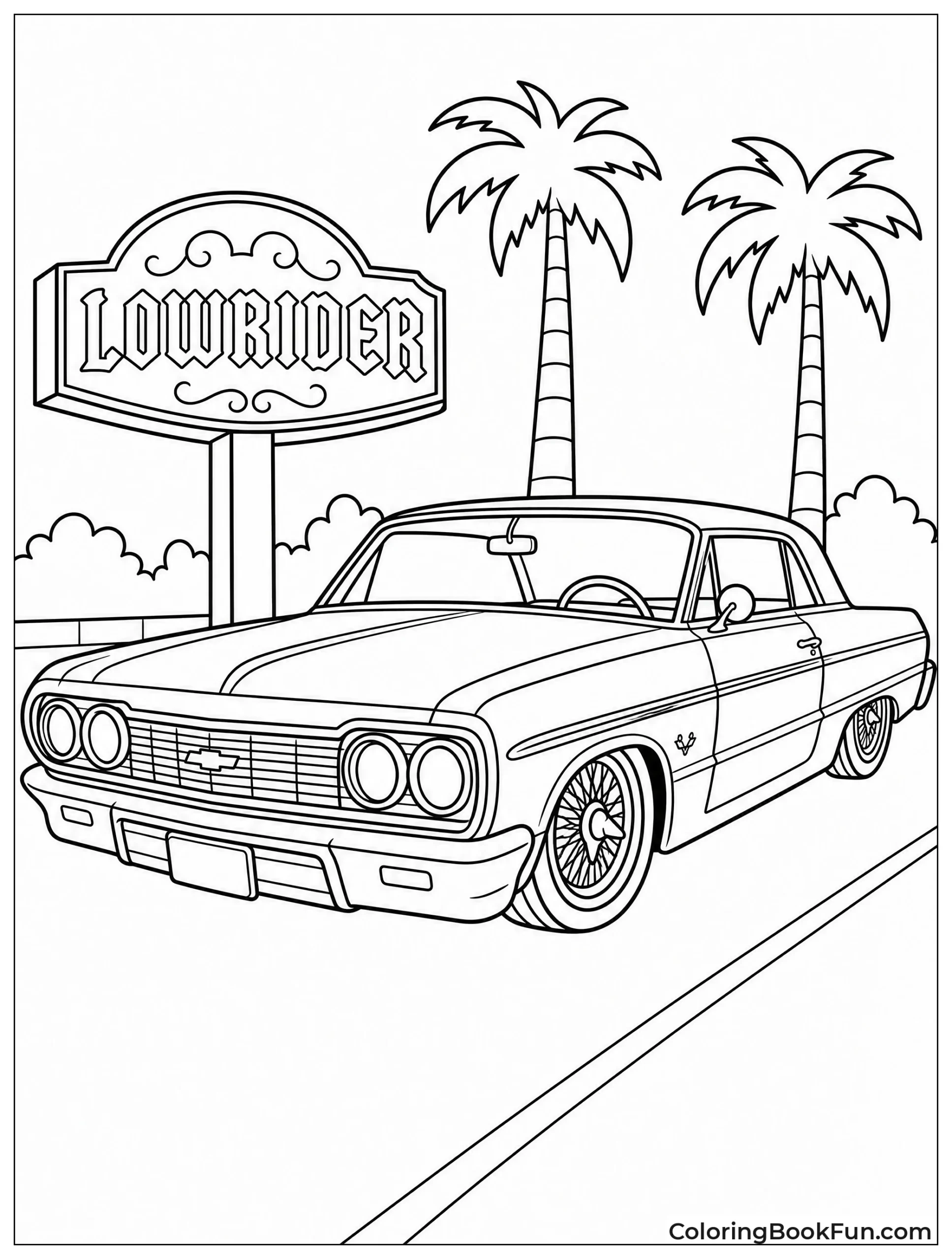 Old Lowrider with Wire Wheels