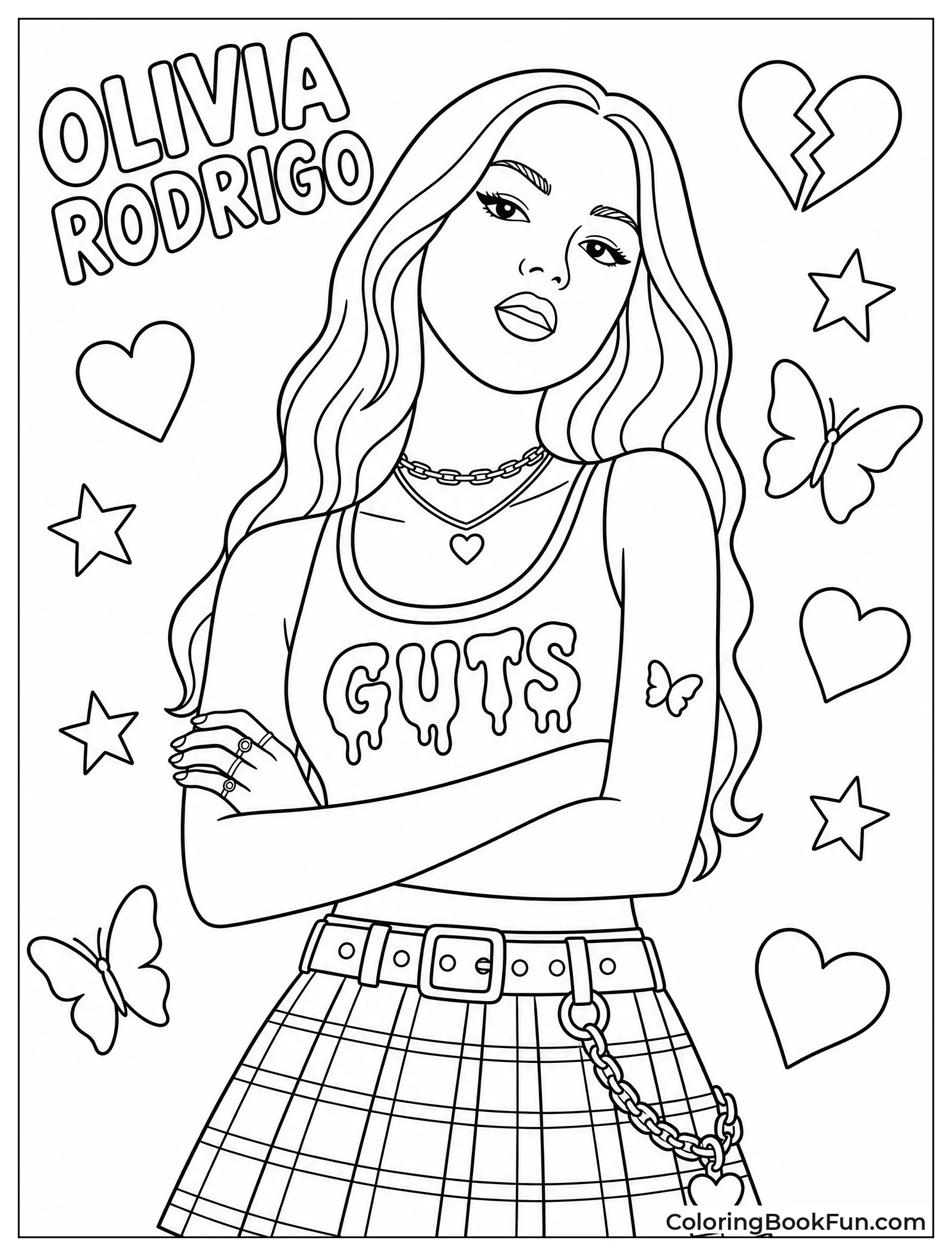 Olivia in Bold Guts Fashion Pose