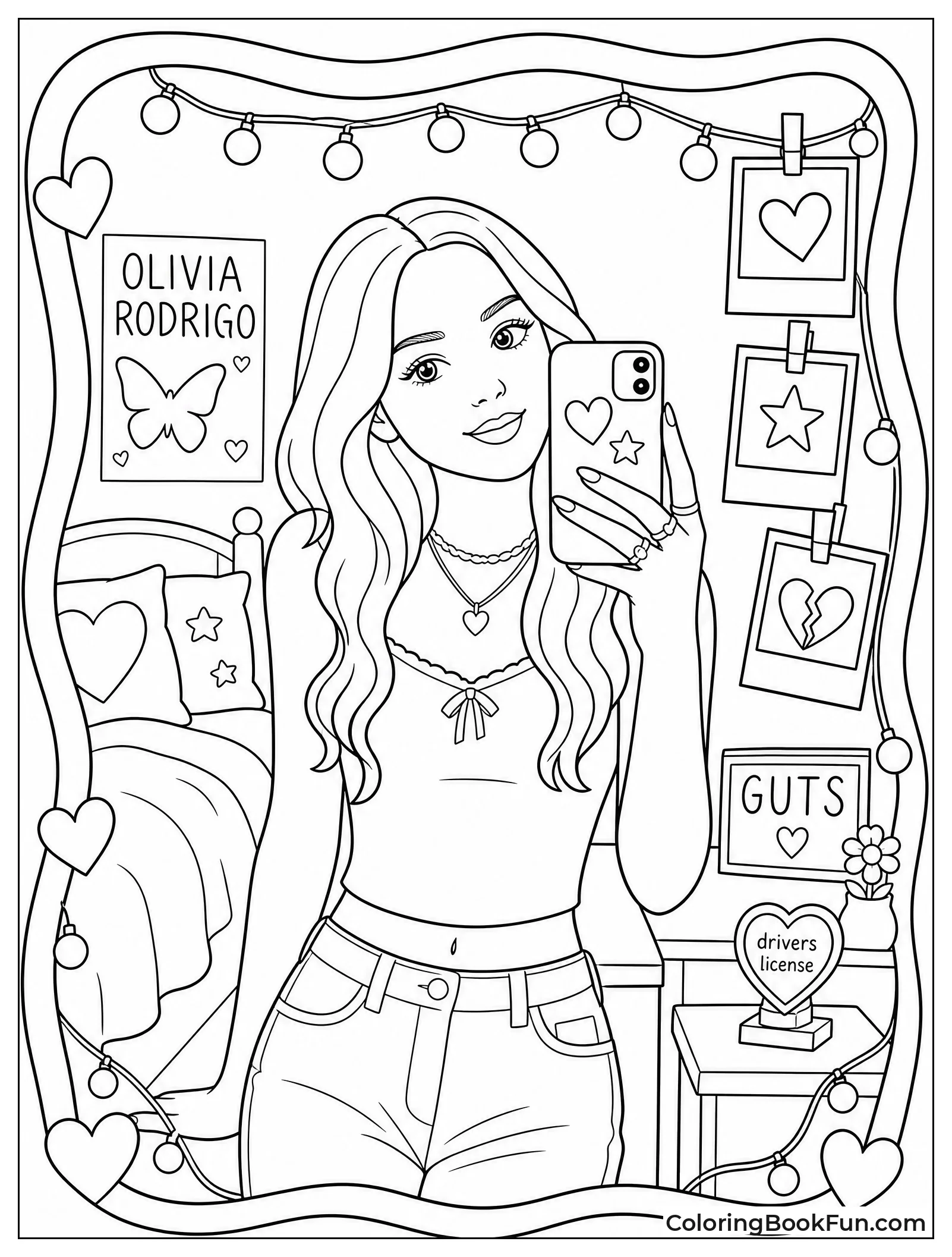 Olivia Takes Mirror Selfie in Room