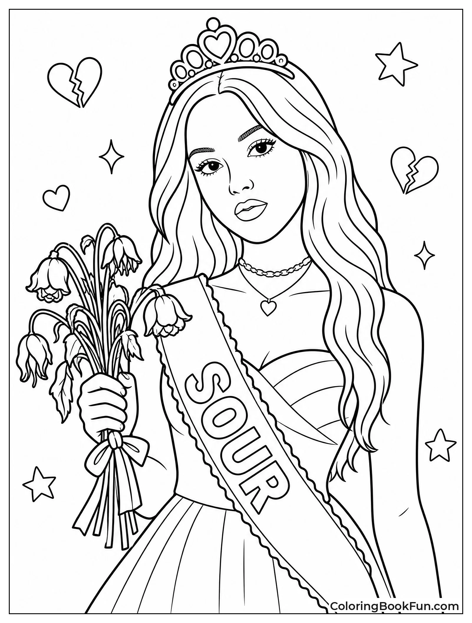 Olivia as Prom Queen with Sash