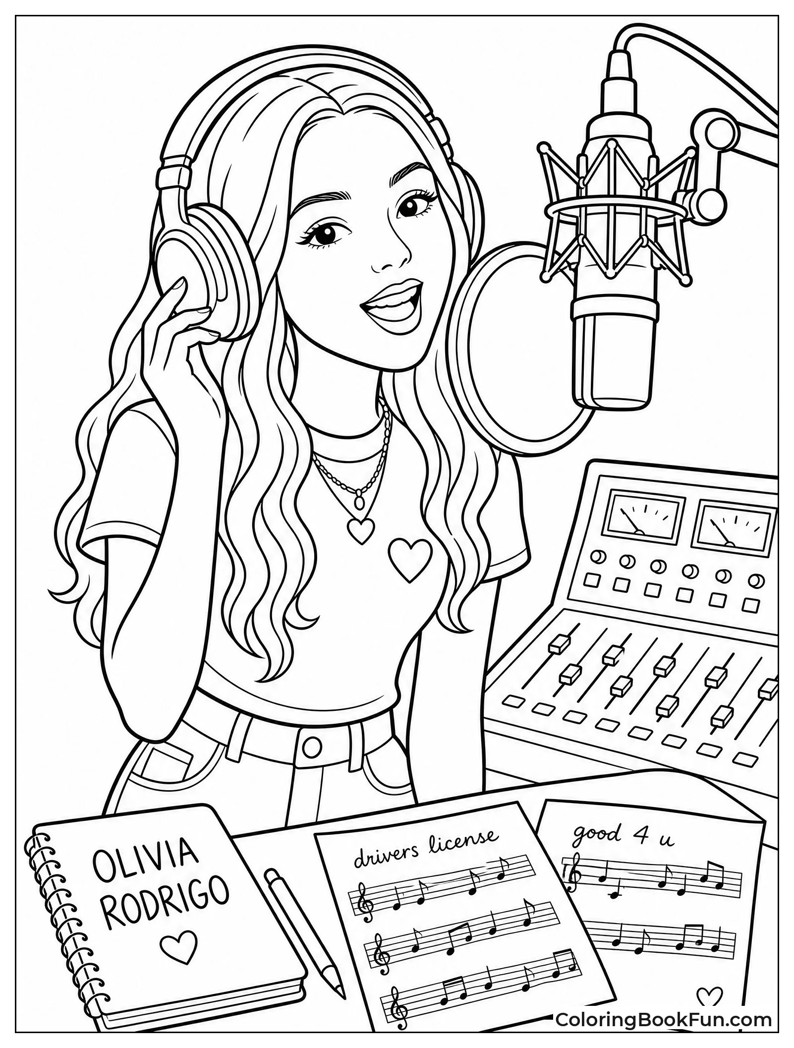 Olivia Records Song in Studio