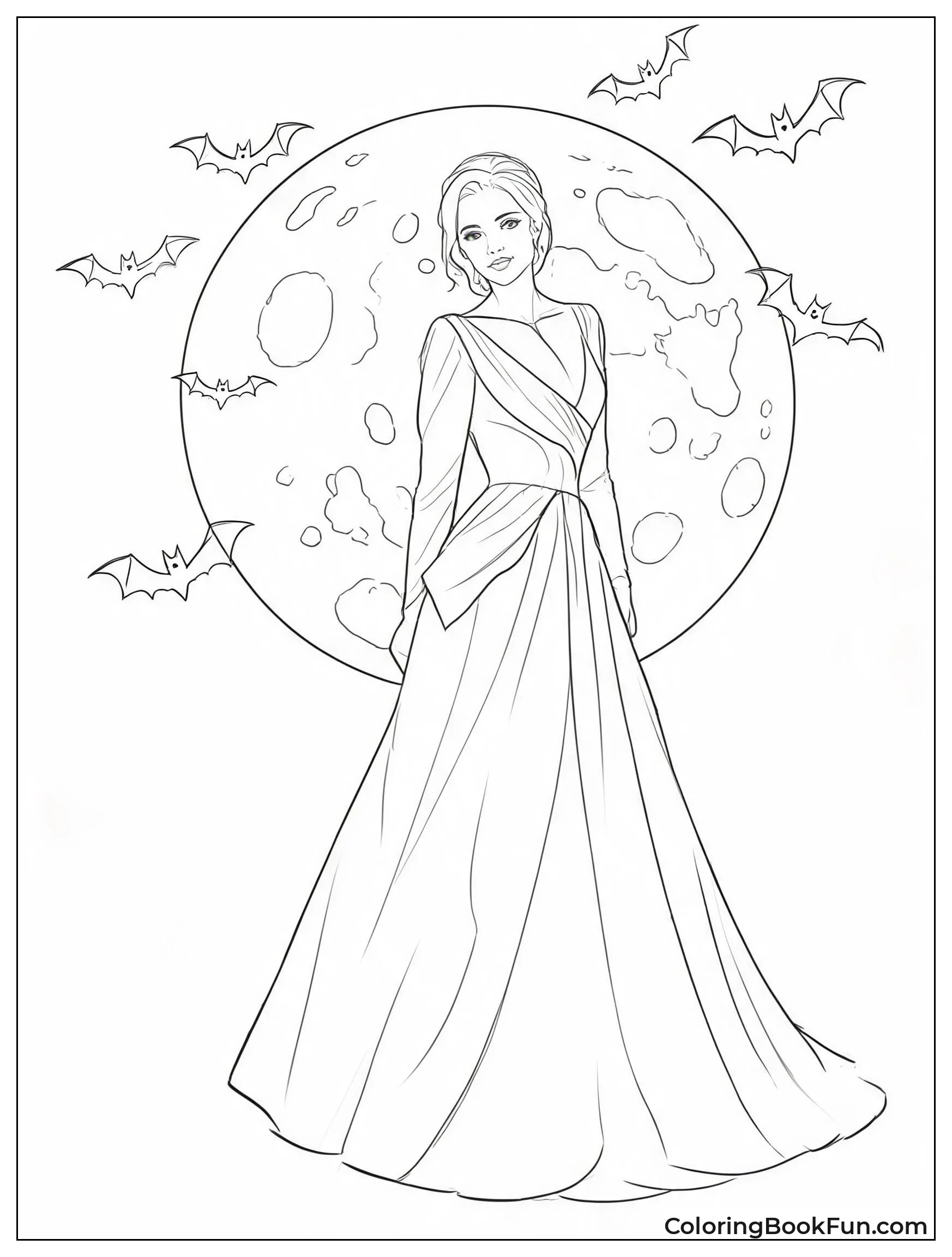 Olivia in Dark Gothic Dress
