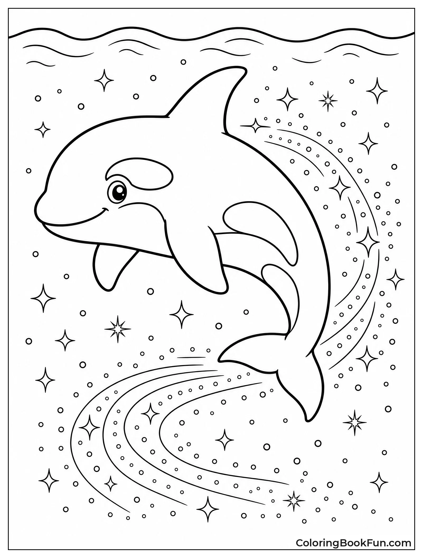 Orca Leaving Glowing Plankton Trail