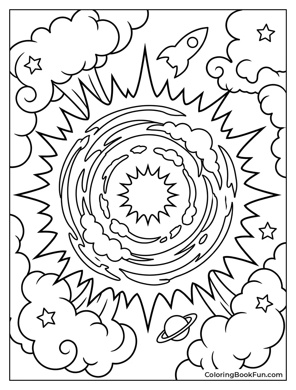 Star Exploding in a Supernova