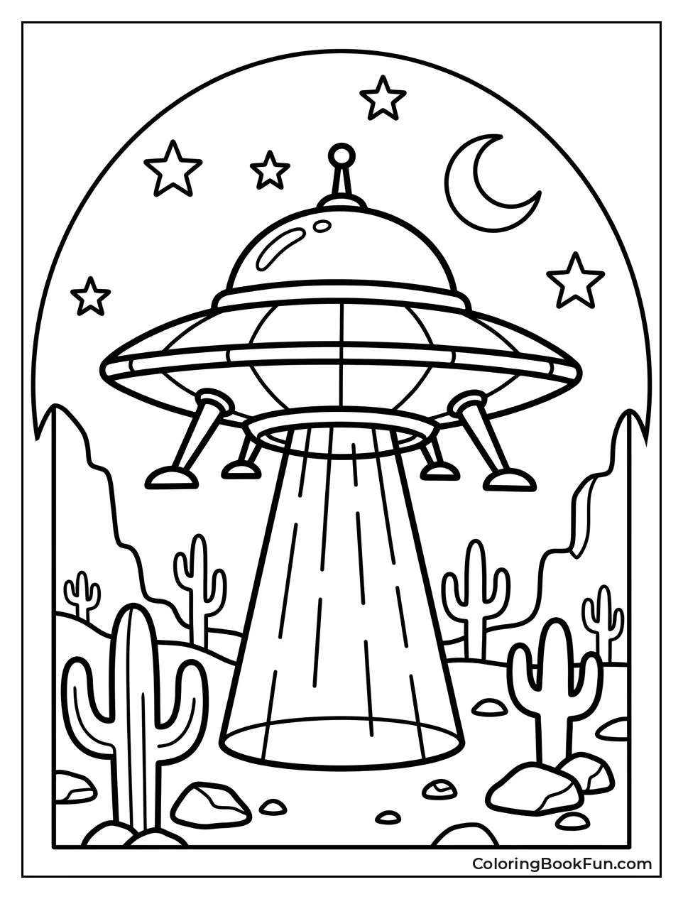 UFO Landing in the Desert