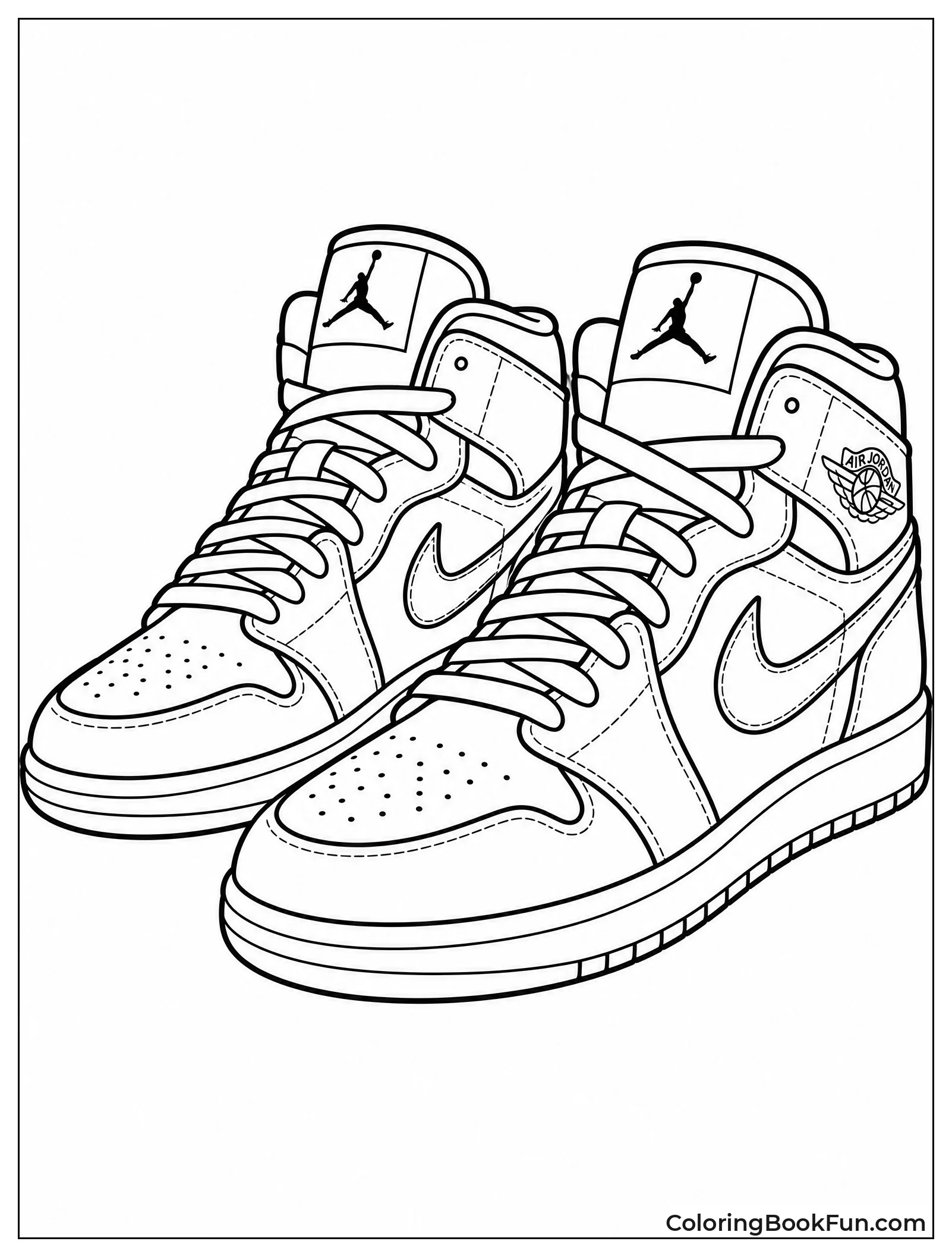 Pair of Matching Air Jordan Sneakers