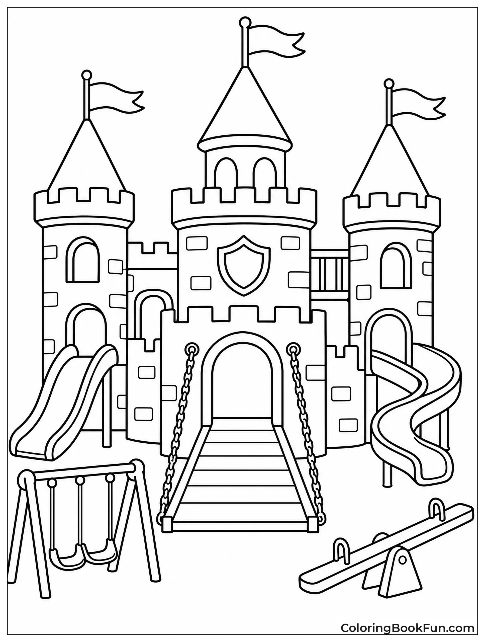 Castle Playground with Turrets