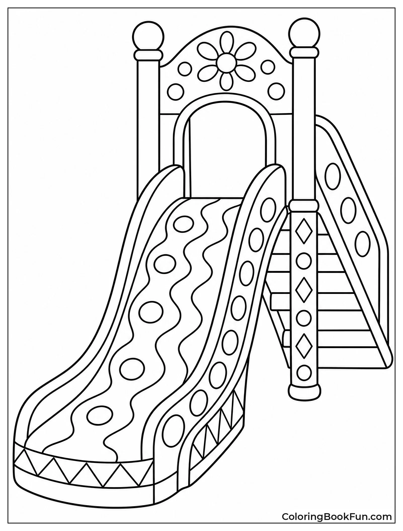 Slide Covered in Patterns