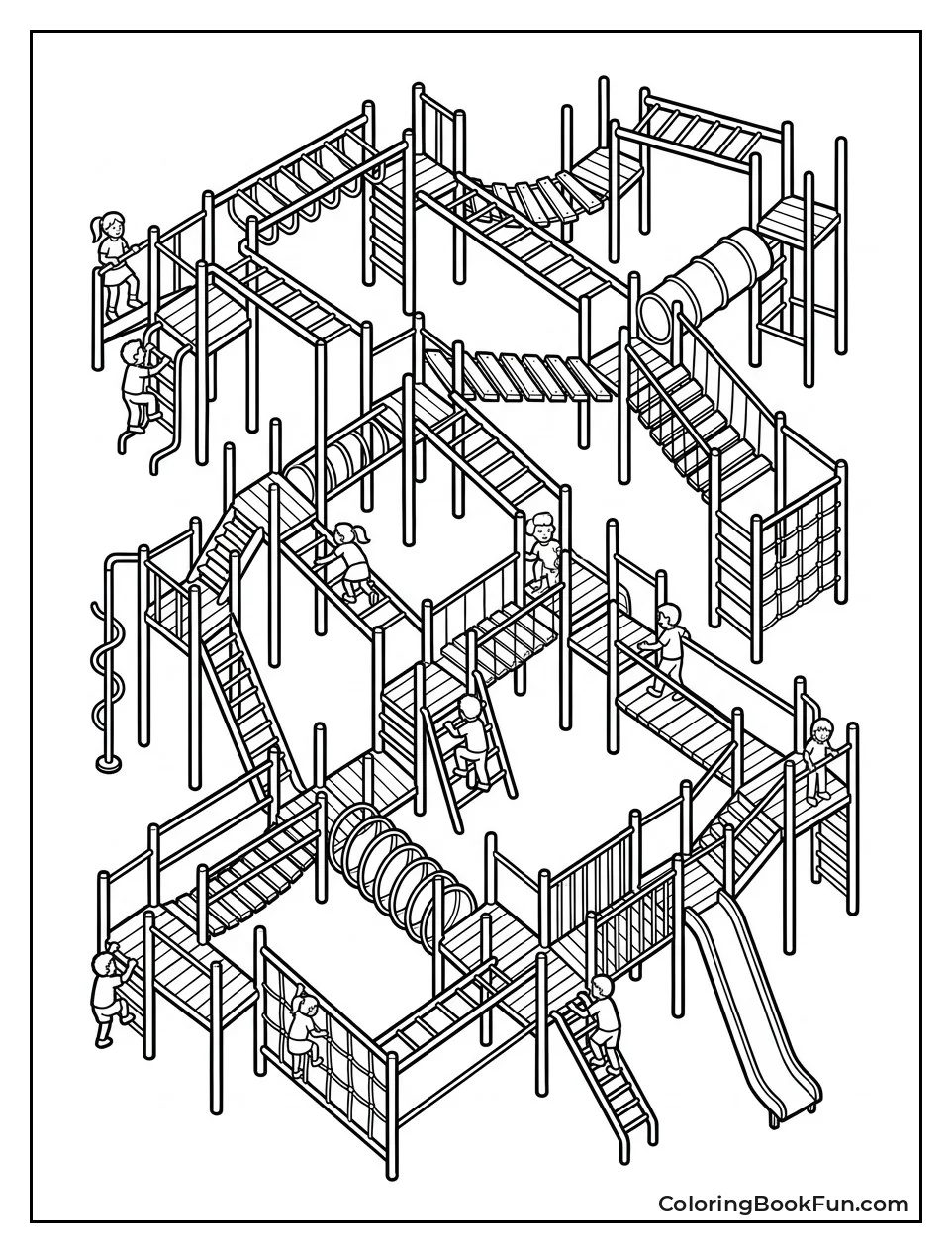Birds Eye View of Jungle Gym