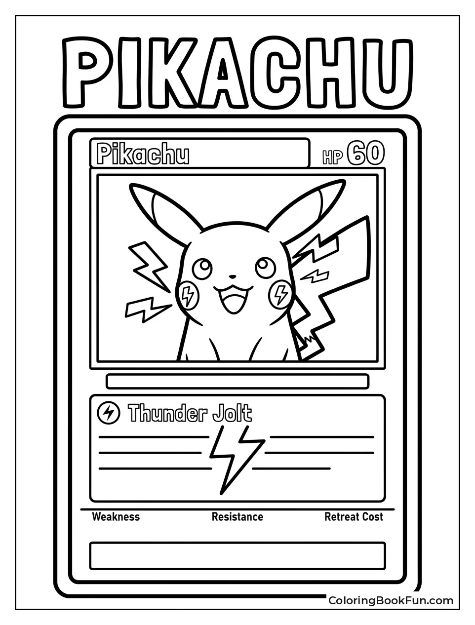 Classic Pikachu on Base Card