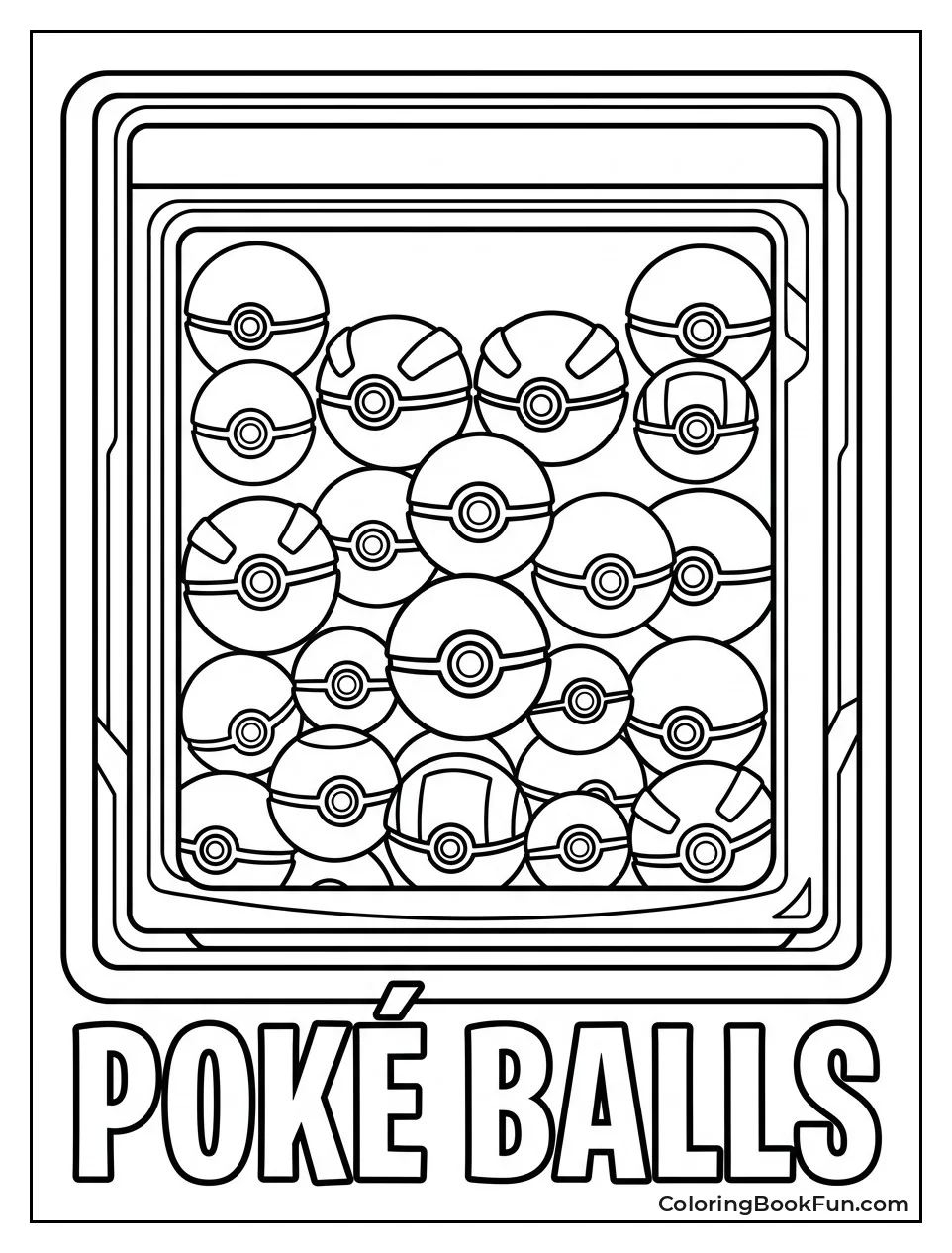 Collection of Different Poke Balls