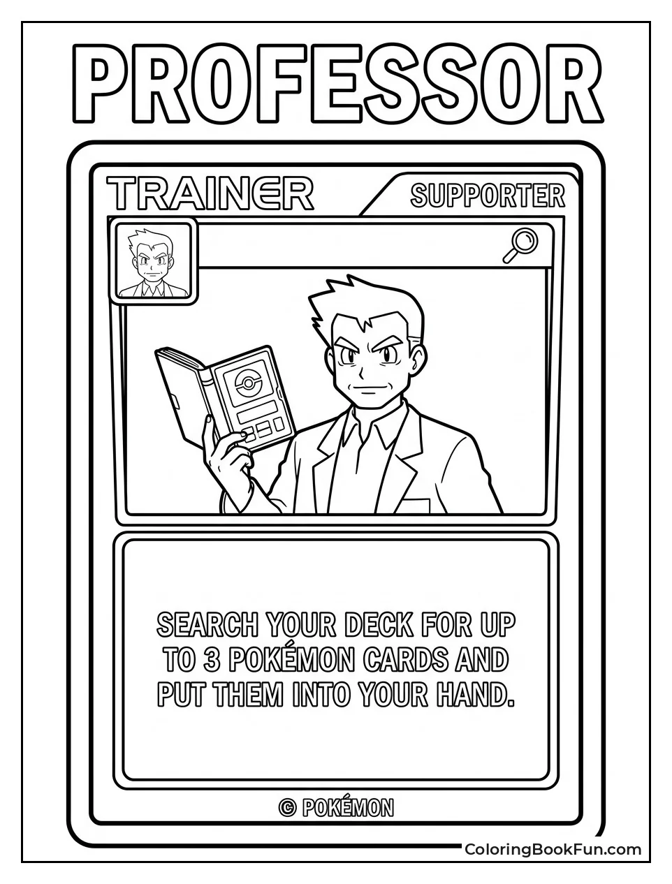 Professor Oak Holding Pokedex
