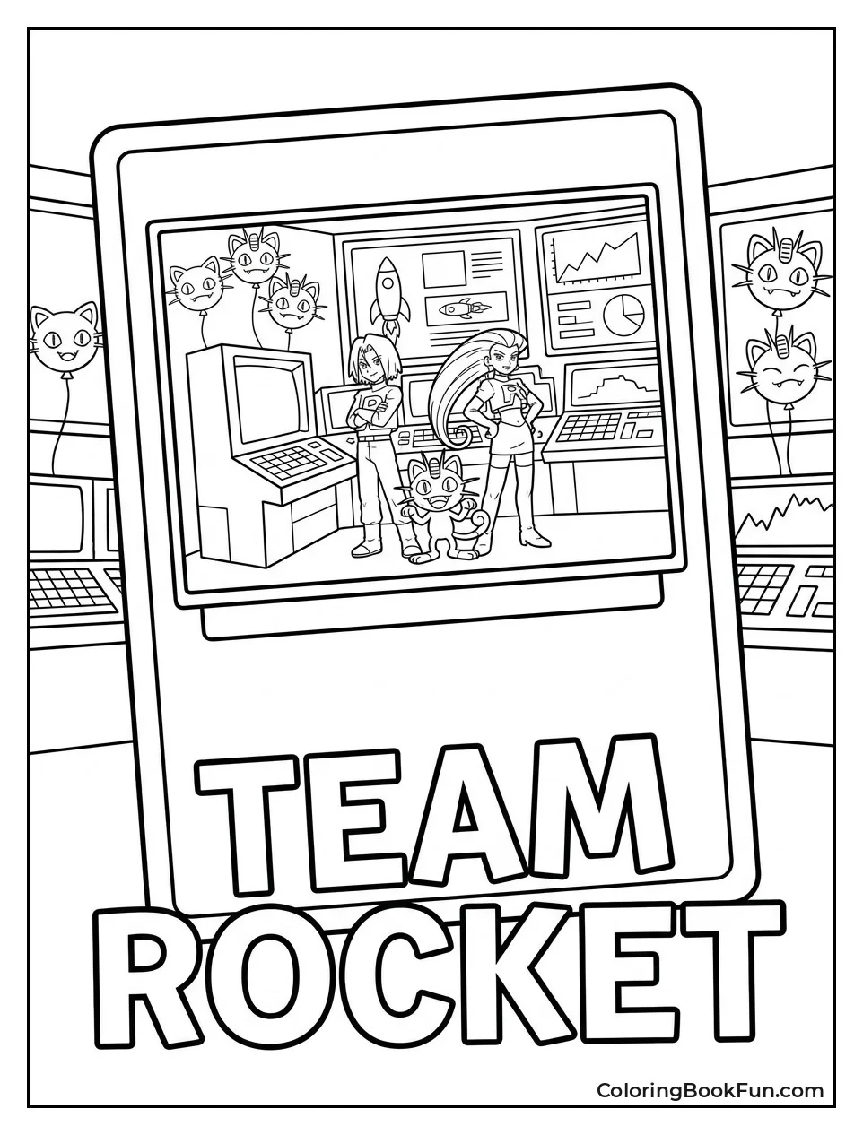 Team Rocket Scheming in Base