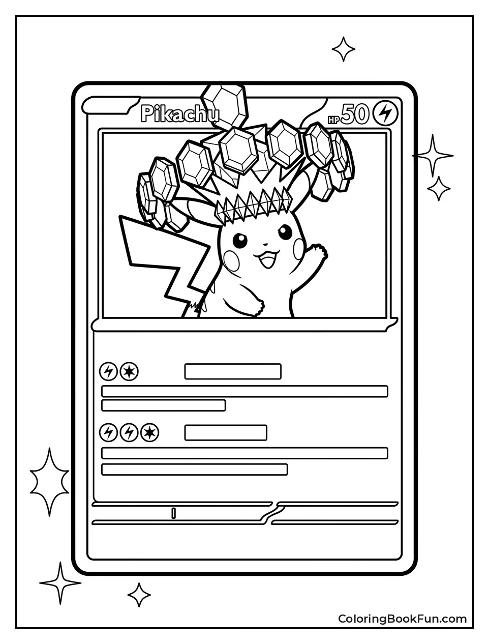 Pikachu Wearing Crystal Terastal Crown